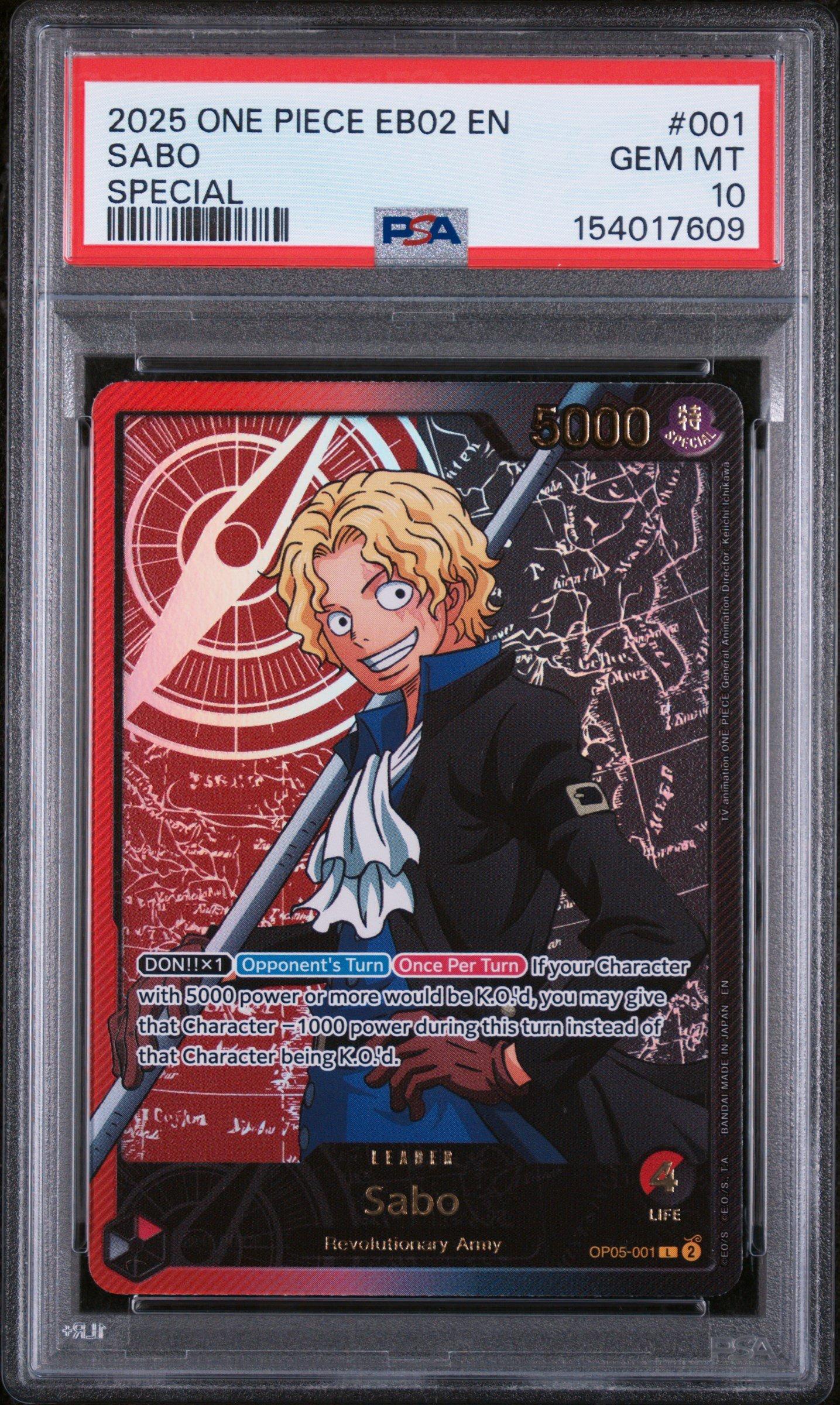 サボSP 2025 One Piece Eb02-extra Booster -anime 25th Collection- 001 Sabo