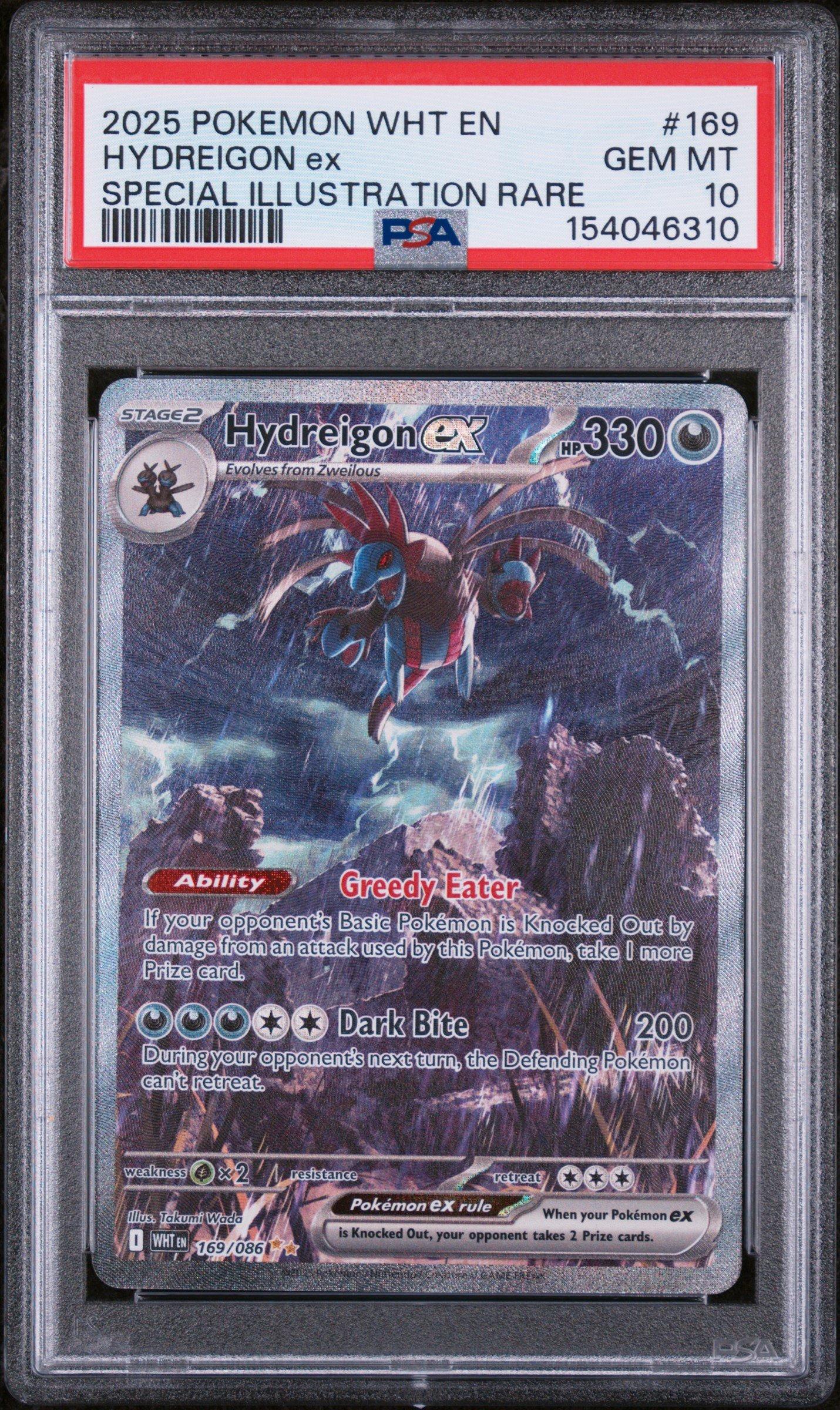 2025 Pokemon Wht En-white Flare 169 Hydreigon Ex Special