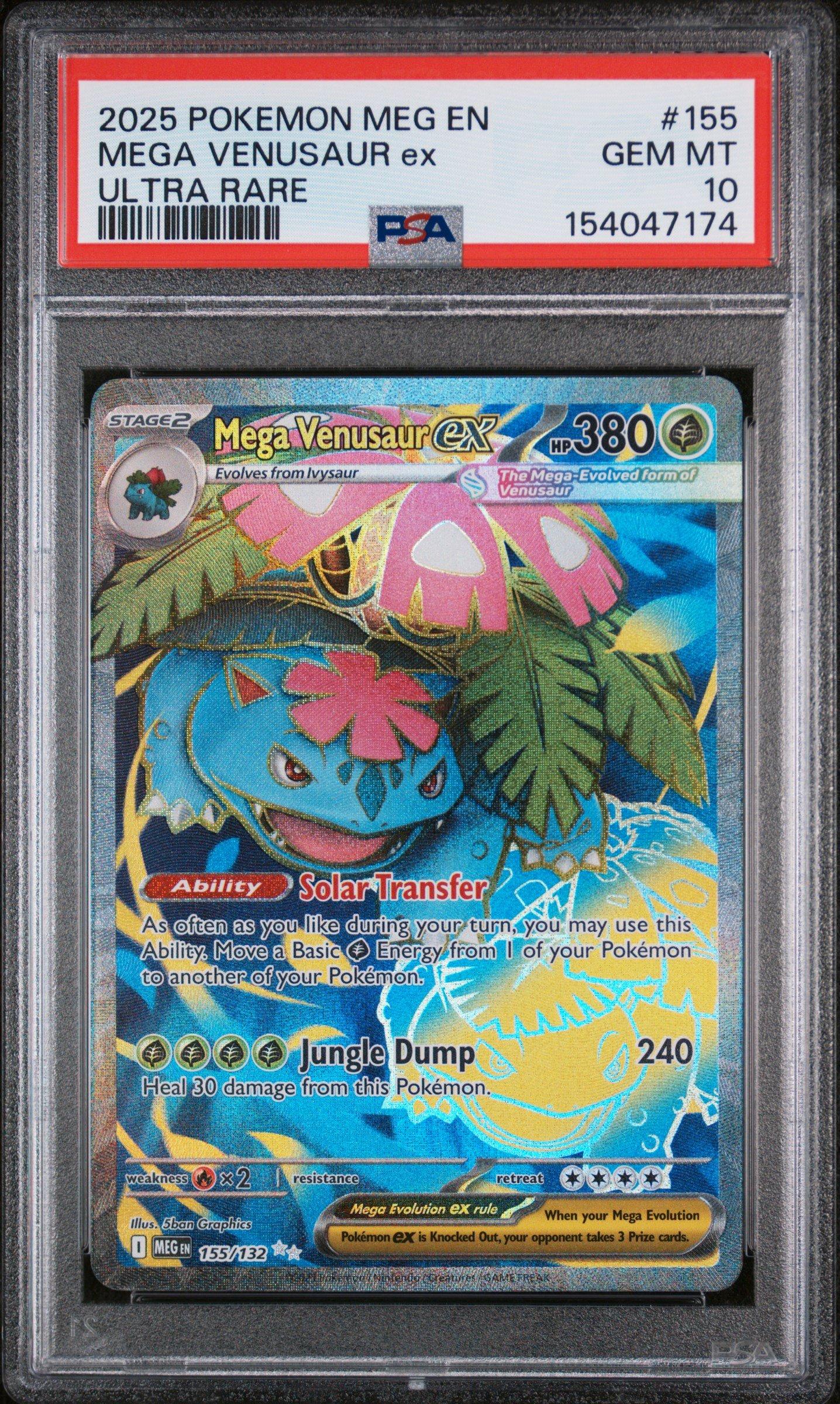 2025 Pokemon Meg En-mega Evolution 155 Mega Venusaur Ex Ultra Rare