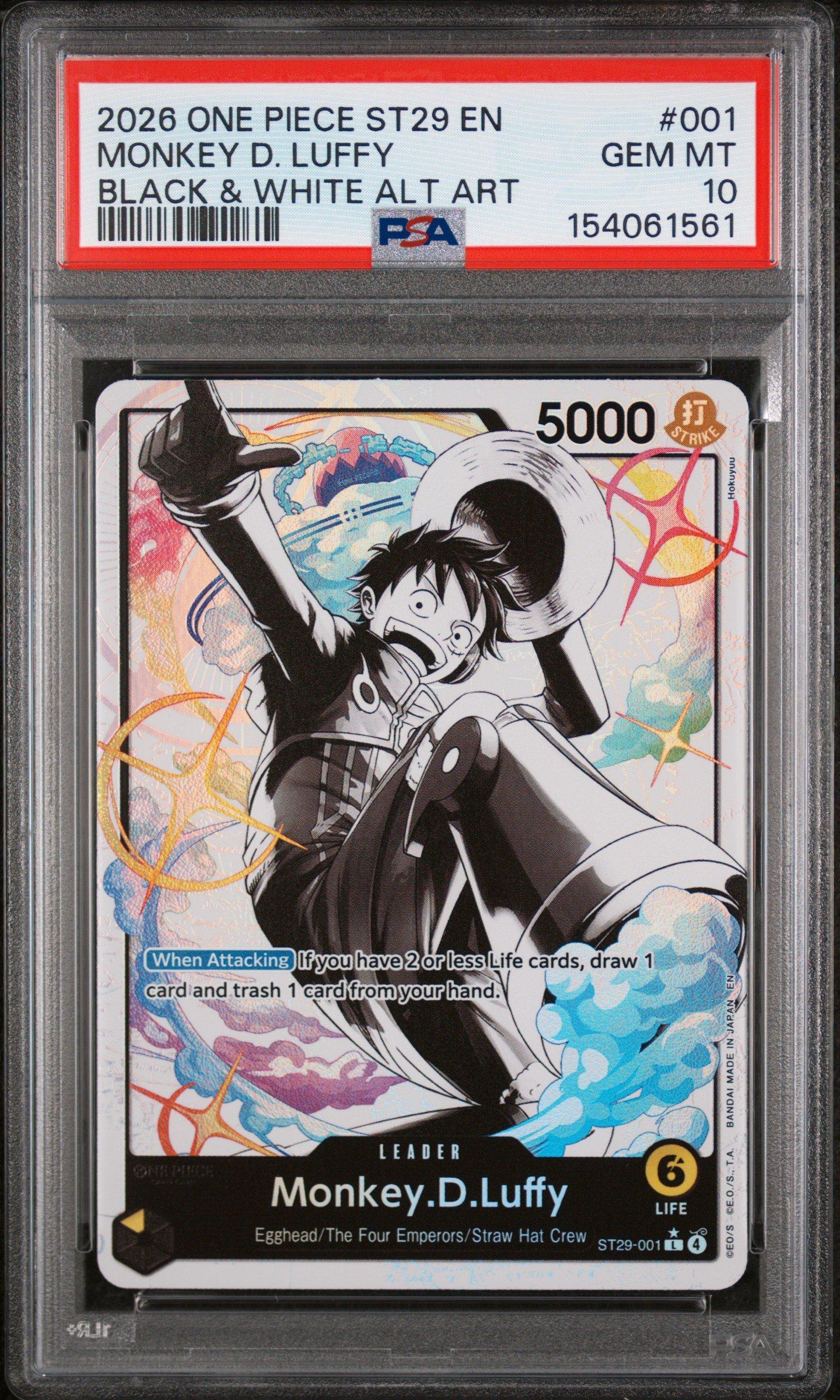 2026 One Piece Starter Deck St29-egghead 001 Monkey D. Luffy Black