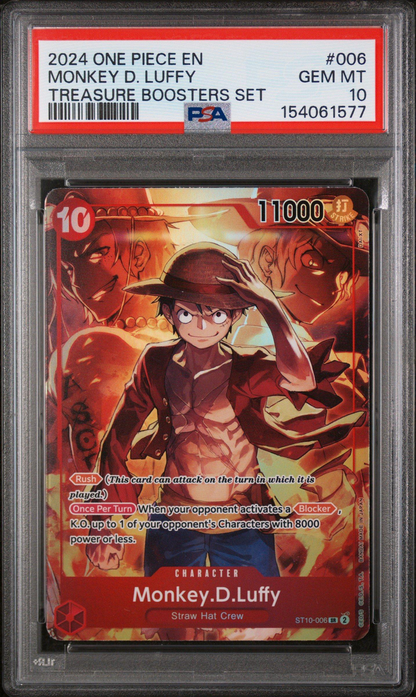 2024 One Piece Promos 006 Monkey D. Luffy Treasure Boosters Set