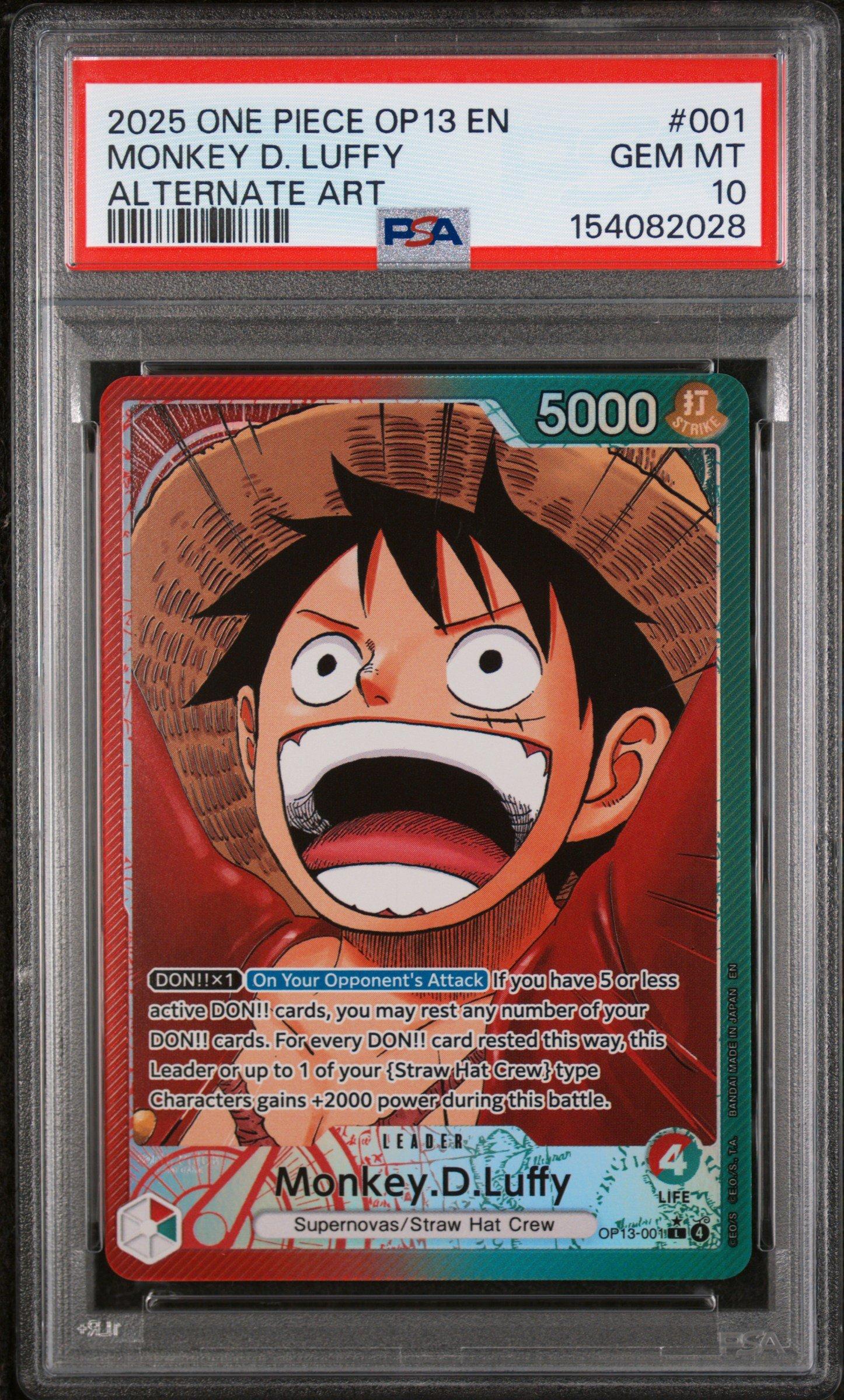2025 One Piece Op13-carrying On His Will 001 Monkey D. Luffy