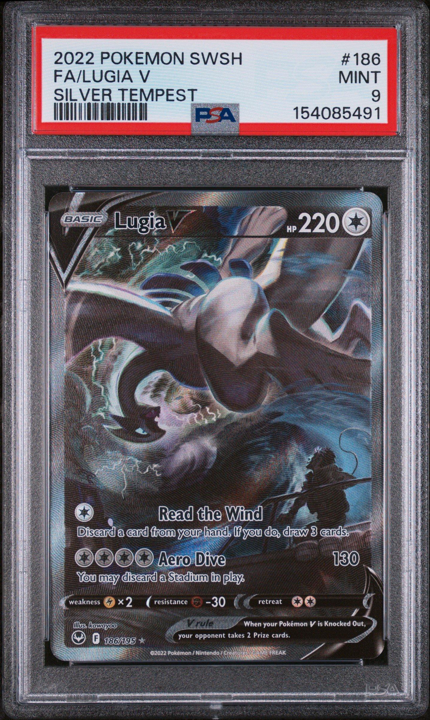 2022 Pokemon Sword & Shield Silver Tempest 186 Full Art/lugia V