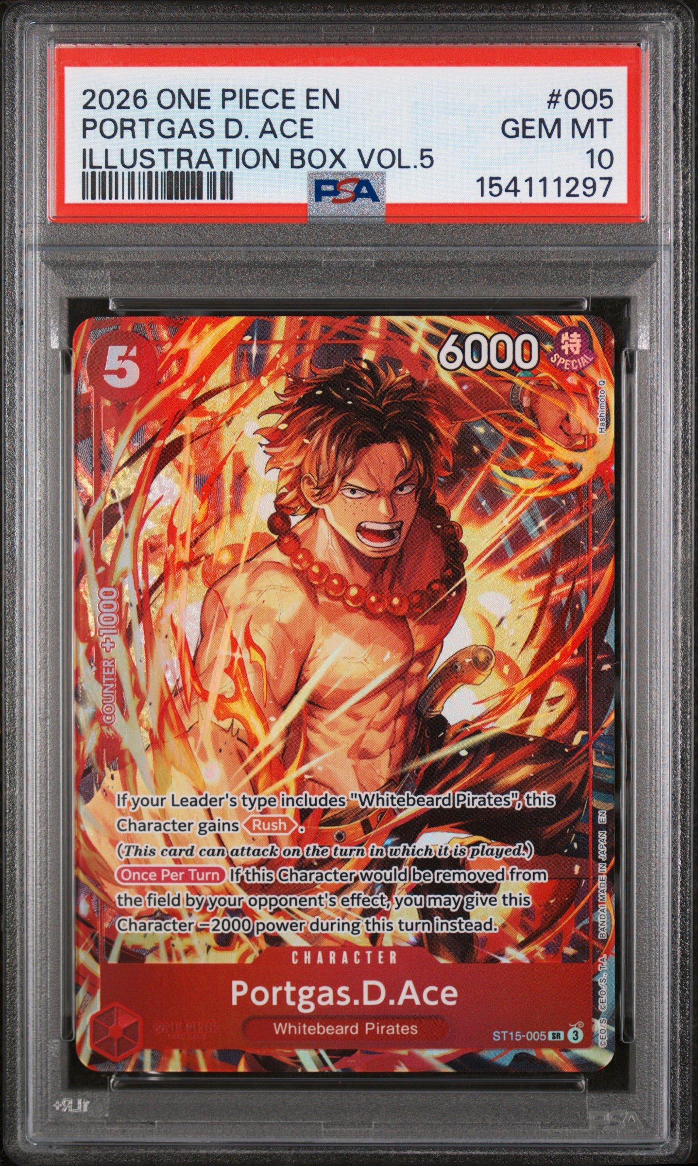 2026 One Piece Promos 005 Portgas D. Ace Illustration Box Vol.5