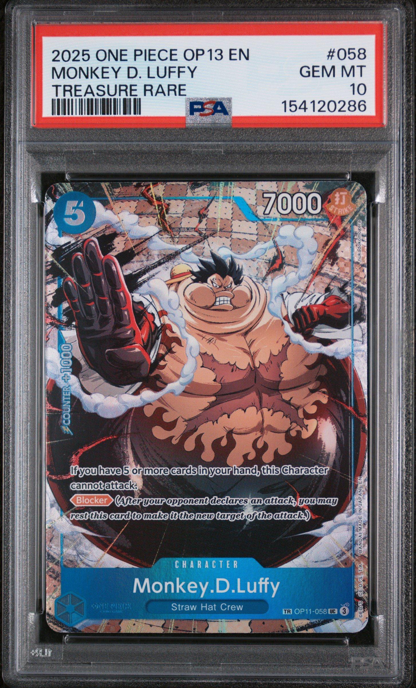 2025 One Piece Op13-carrying On His Will 058 Monkey D. Luffy