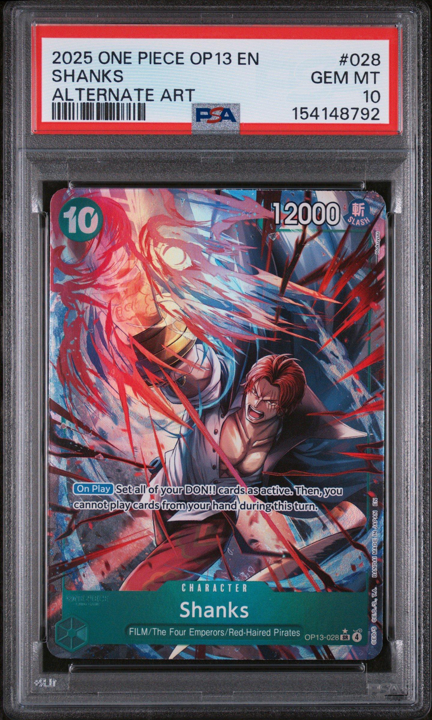 2025 One Piece Op13-carrying On His Will 028 Shanks Alternate Art