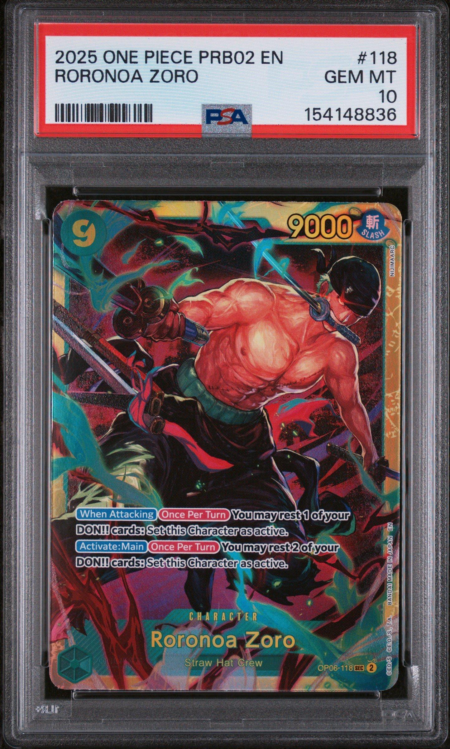 2025 One Piece Prb02-premium Booster -one Piece Card The Best- Vol