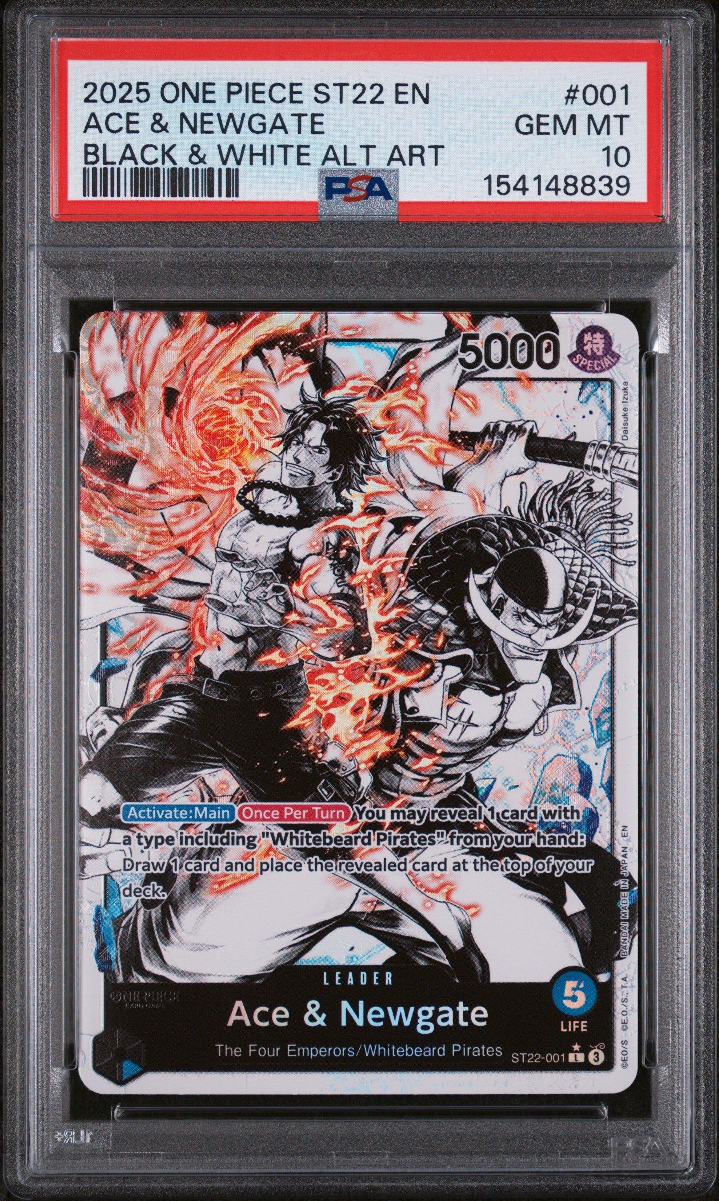 [ST22-001] エース＆ニューゲート　PSA10 2025 One Piece Starter Deck St22-ace & Newgate 001 Ace & Newgate