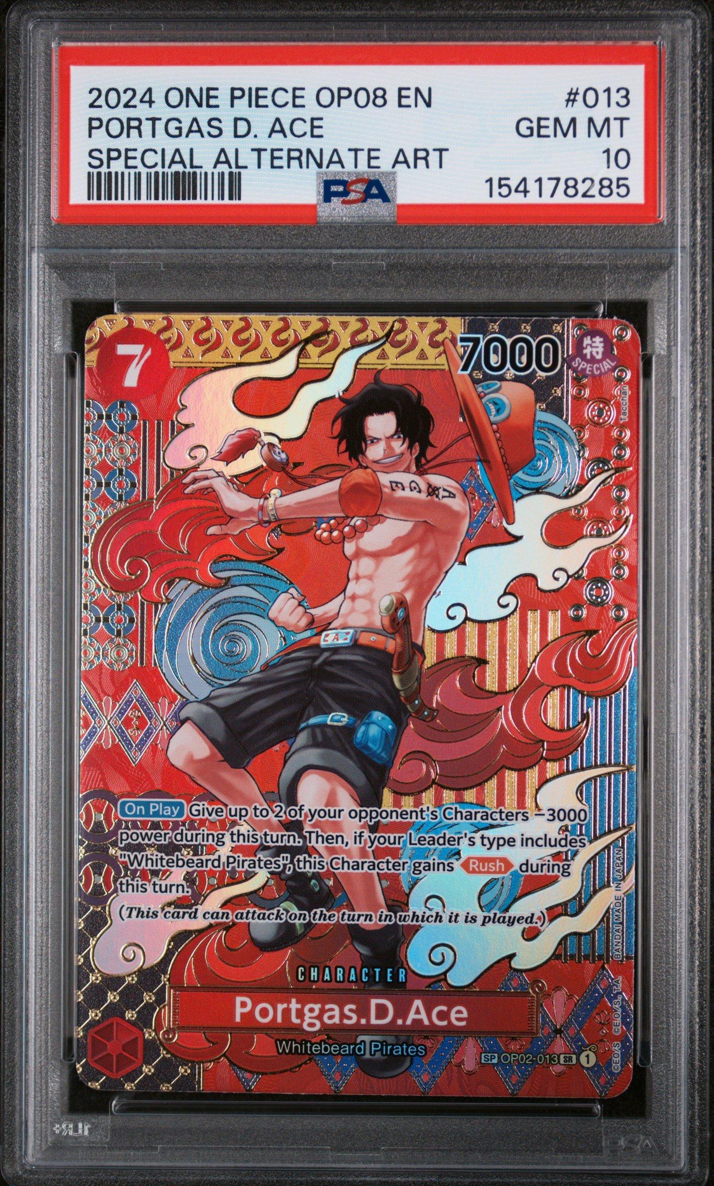 2024 One Piece Op08-two Legends 013 Portgas D. Ace Special
