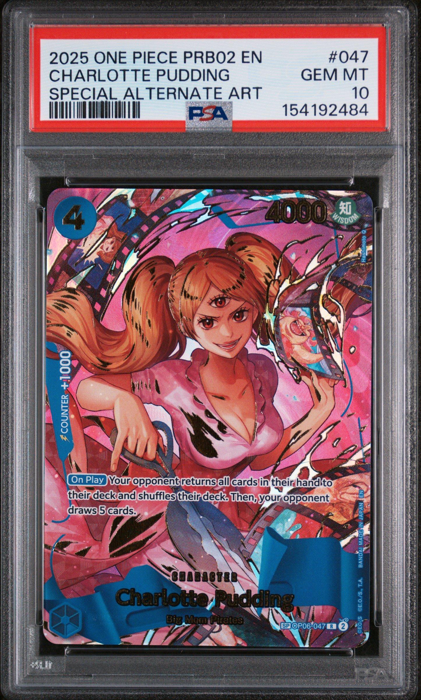 PSA10シャーロット・プリン：フラッグ2025 1月ベスト87730 2025 One Piece Prb02-premium Booster -one Piece Card The Best- Vol
