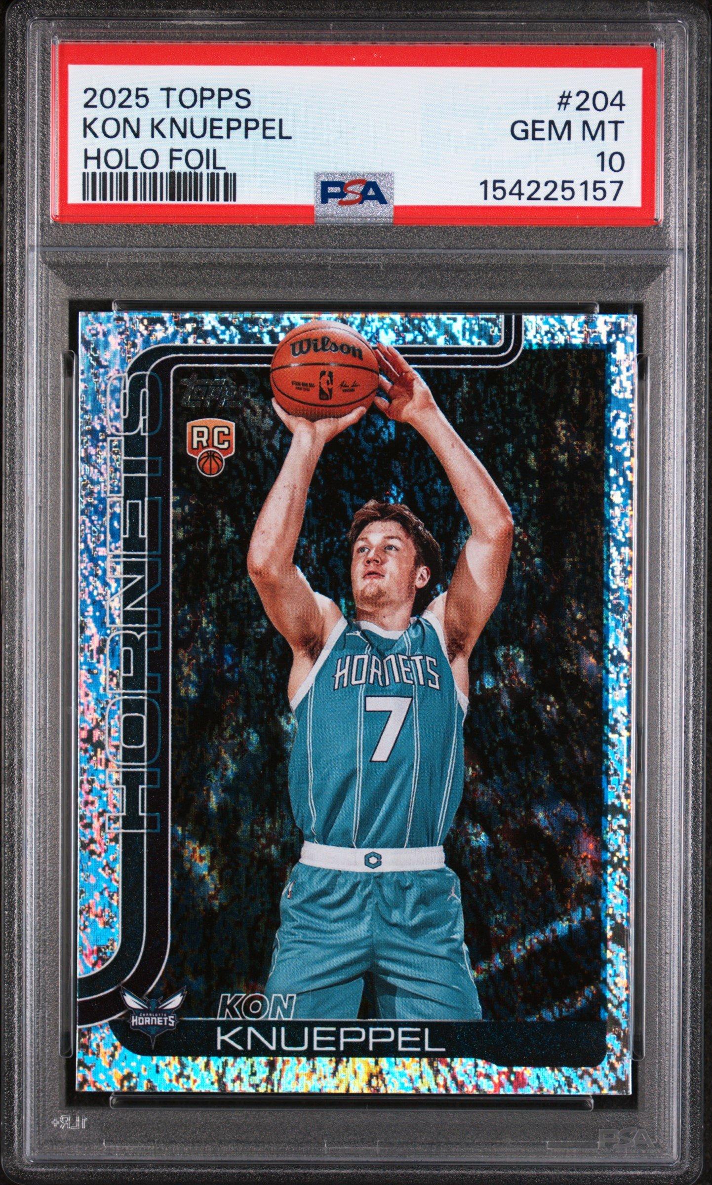 2025 Topps 204 Kon Knueppel Holo Foil PSA 10 Graded Card | GameStop