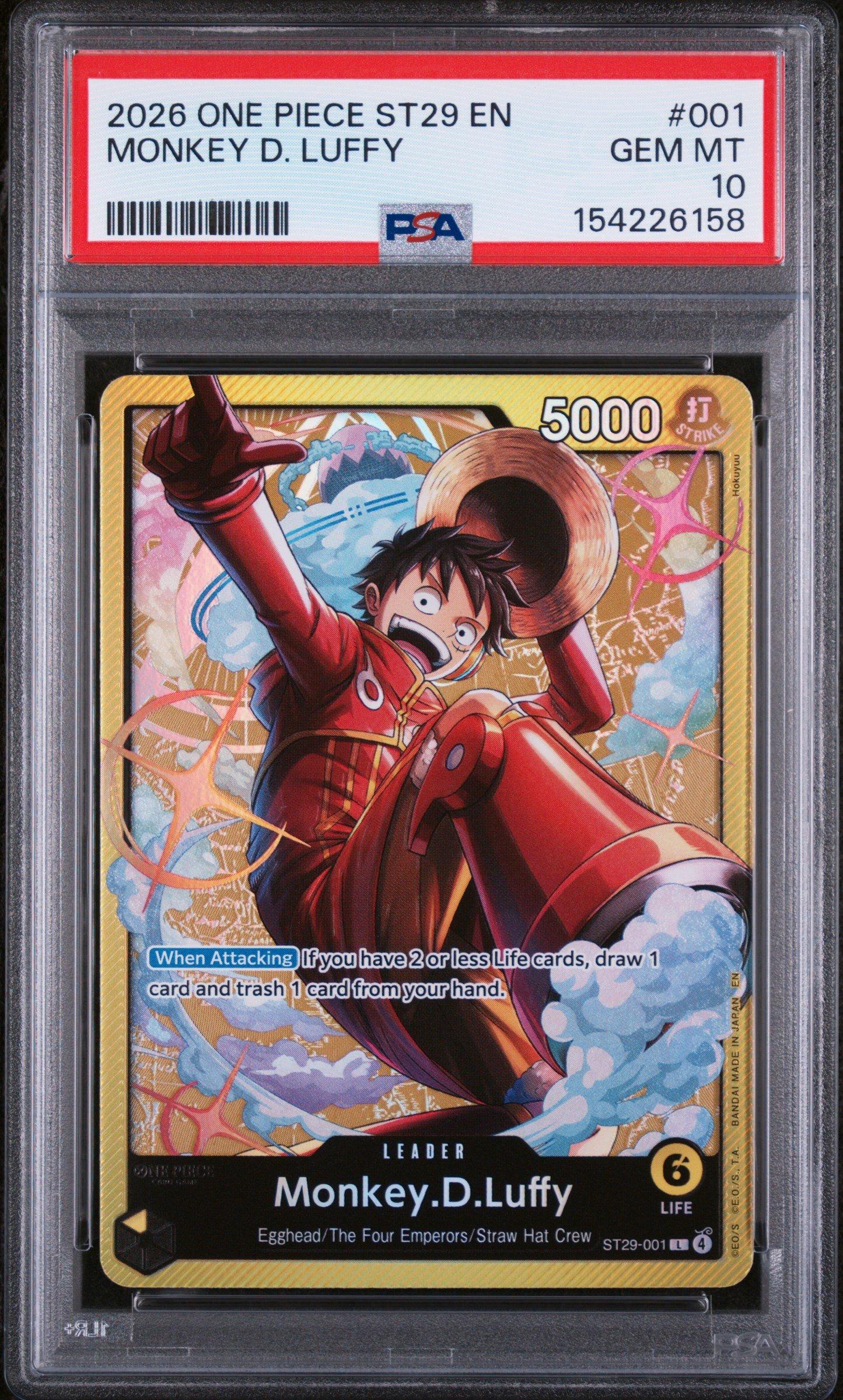 2025 ONE PIECE OP14 JP バギー PSA10 2025 One Piece Japanese Op14-the Azure Sea's Seven 051 Buggy 3rd