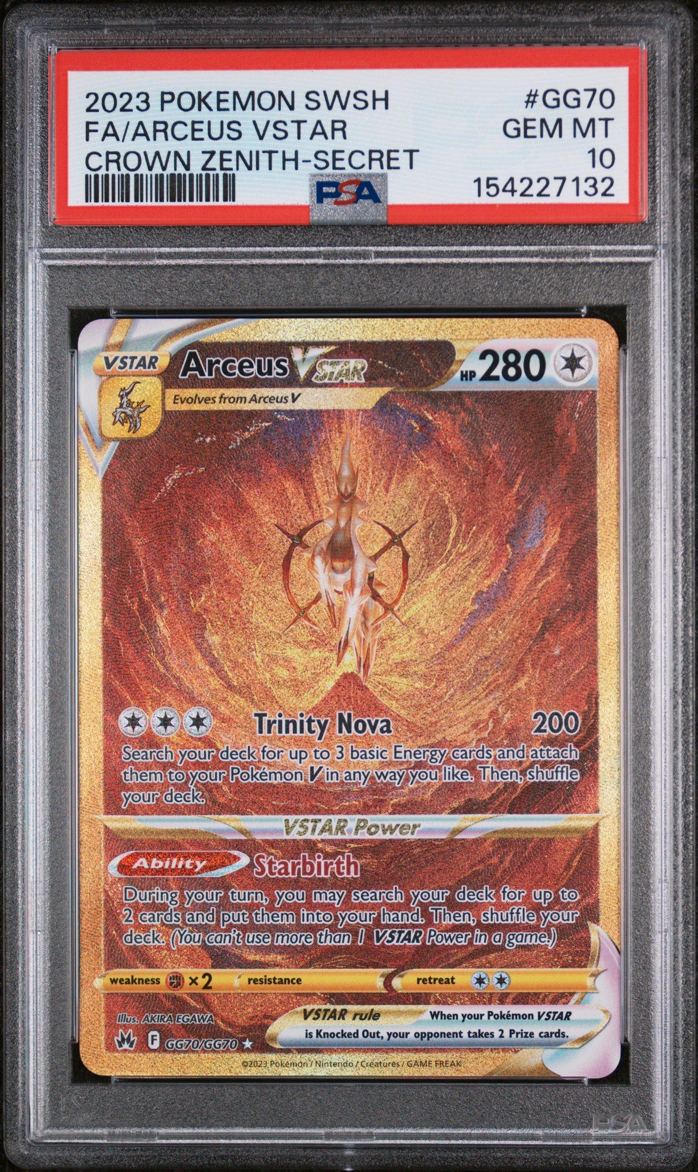 2023 Pokemon Sword And Shield Crown Zenith Gg70 Full Art/arceus