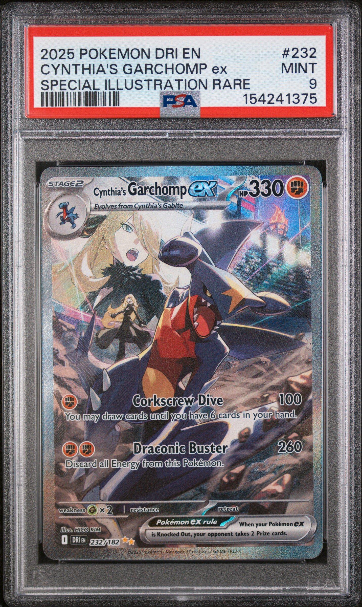 2025 Pokemon Dri En-destined Rivals 232 Cynthia's Garchomp Ex