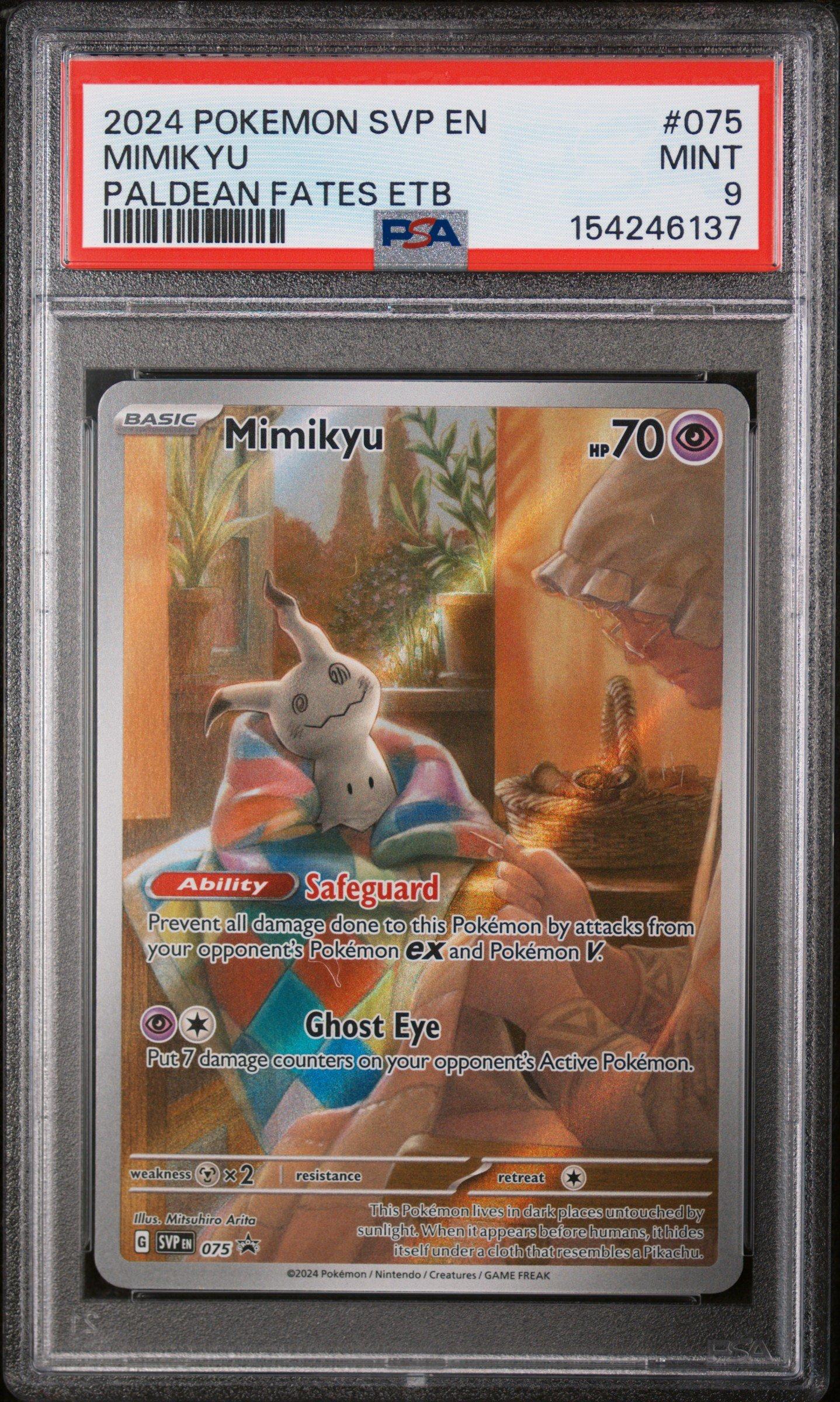 2024 Pokemon Svp En-sv Black Star Promo 075 Mimikyu Paldean Fates