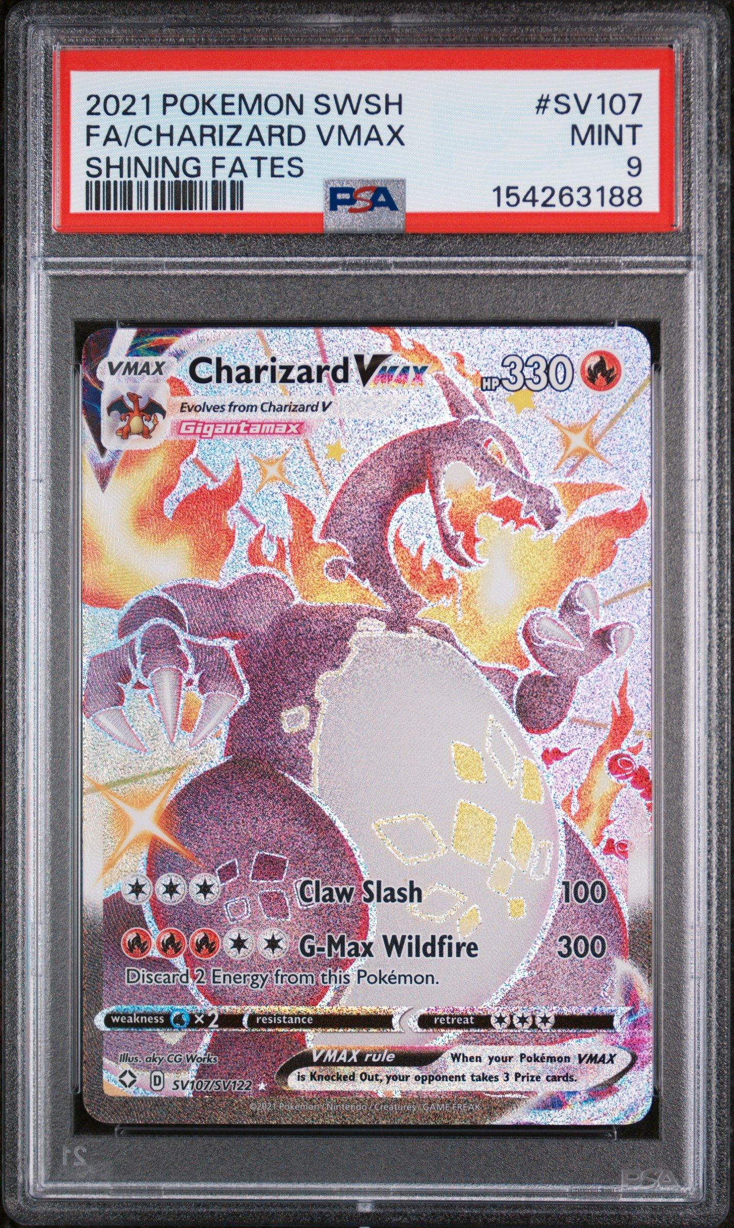 shin93 です。 2021 Pokemon Sword & Shield Shining Fates Sv107 Full Art/charizard