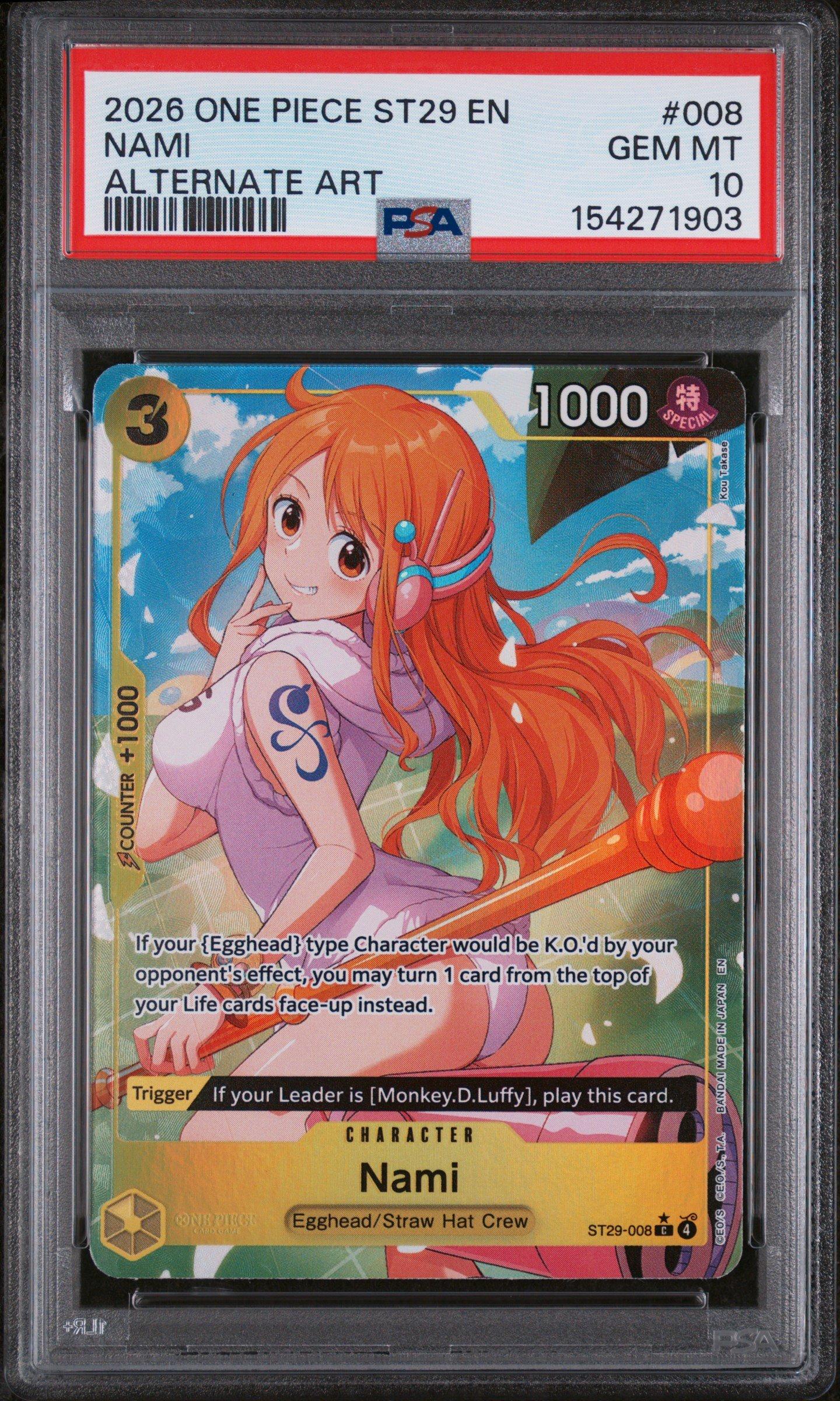 2026 One Piece Starter Deck St29-egghead 008 Nami Alternate Art