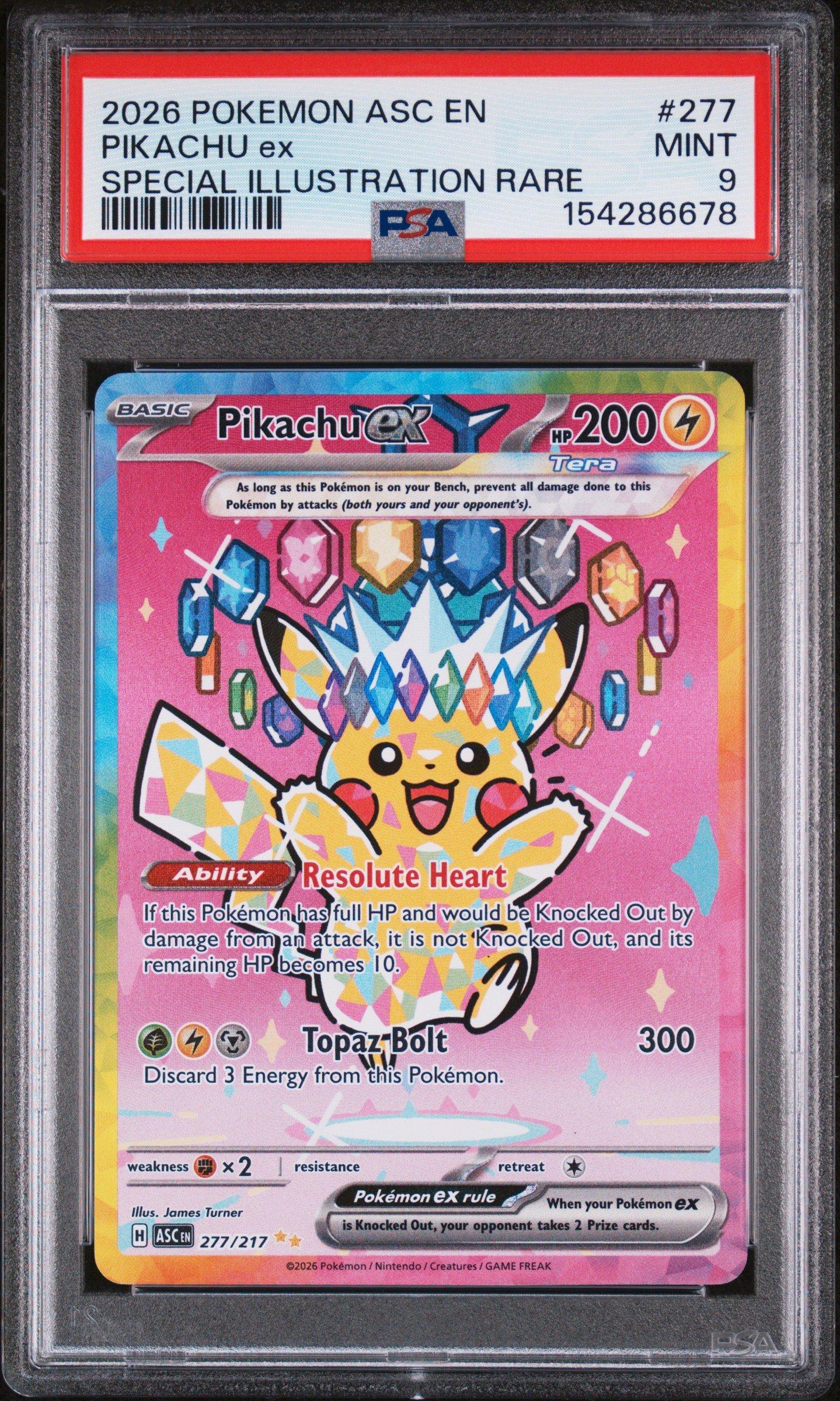 2026 Pokemon Asc En-ascended Heroes 277 Pikachu Ex Special