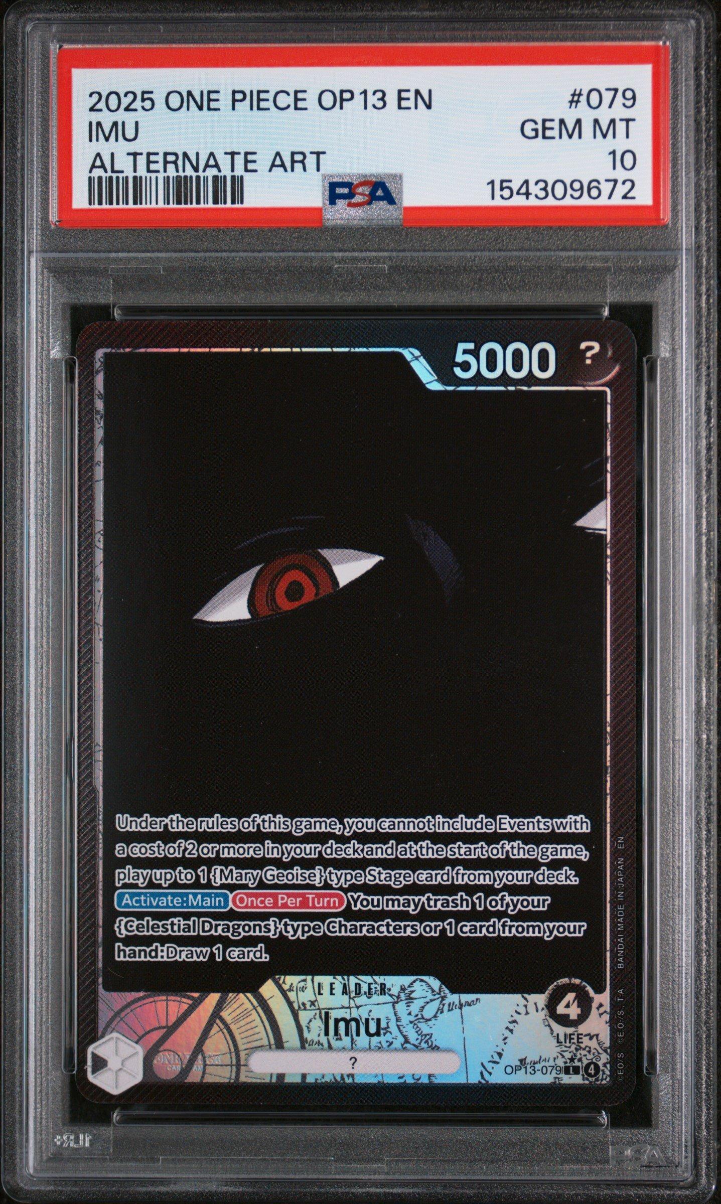 2025 One Piece Op13-carrying On His Will 079 Imu Alternate Art PSA