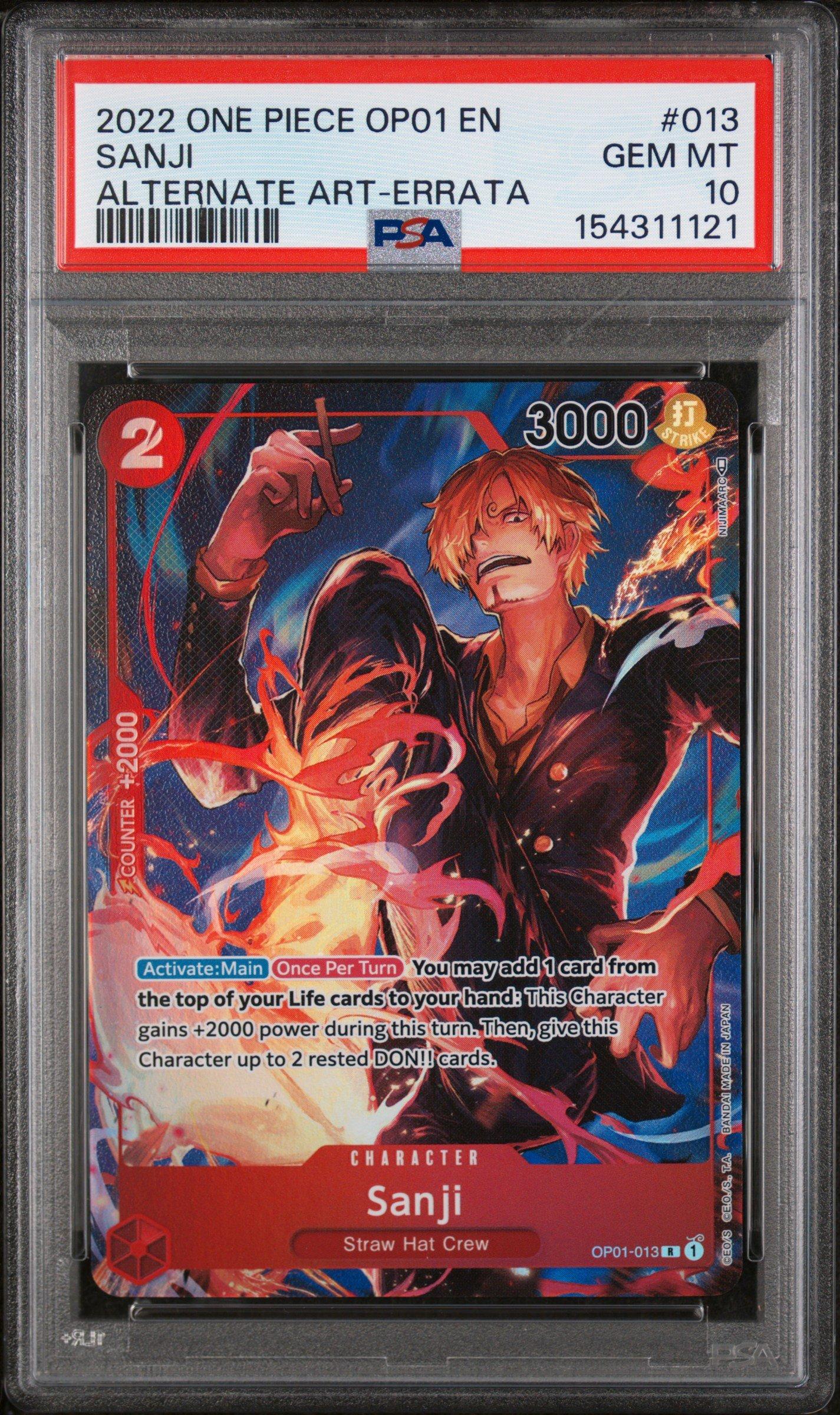 CGC10 PRISTINE PSA10以上相当 サンジ OP01-013 プレミアムカード
