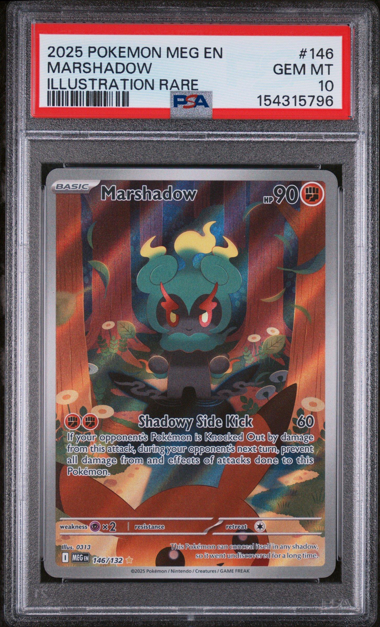 2025 Pokemon Meg En-mega Evolution 146 Marshadow Illustration Rare