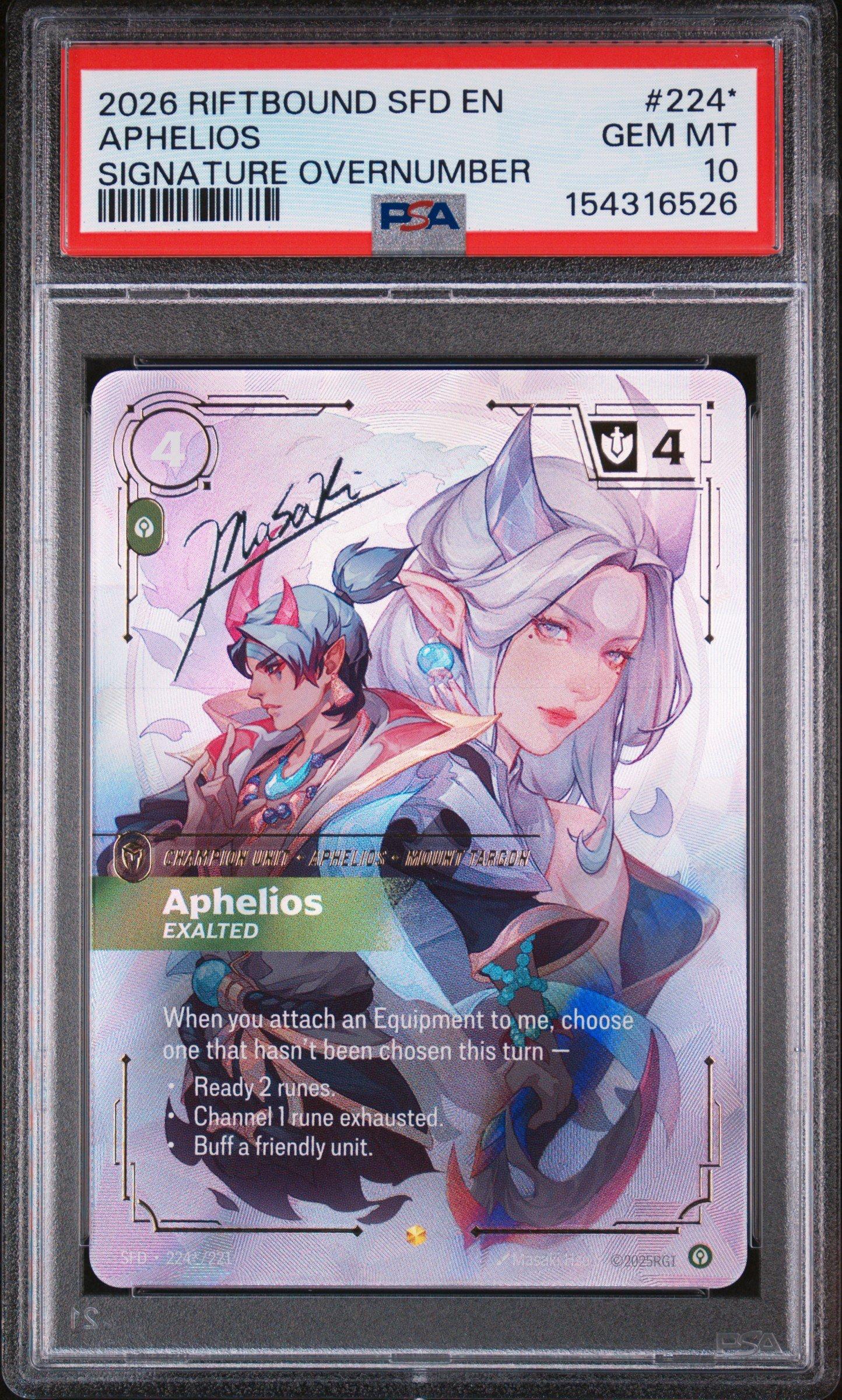 2026 Riftbound: League Of Legends Sfd-spiritforged 224* Aphelios