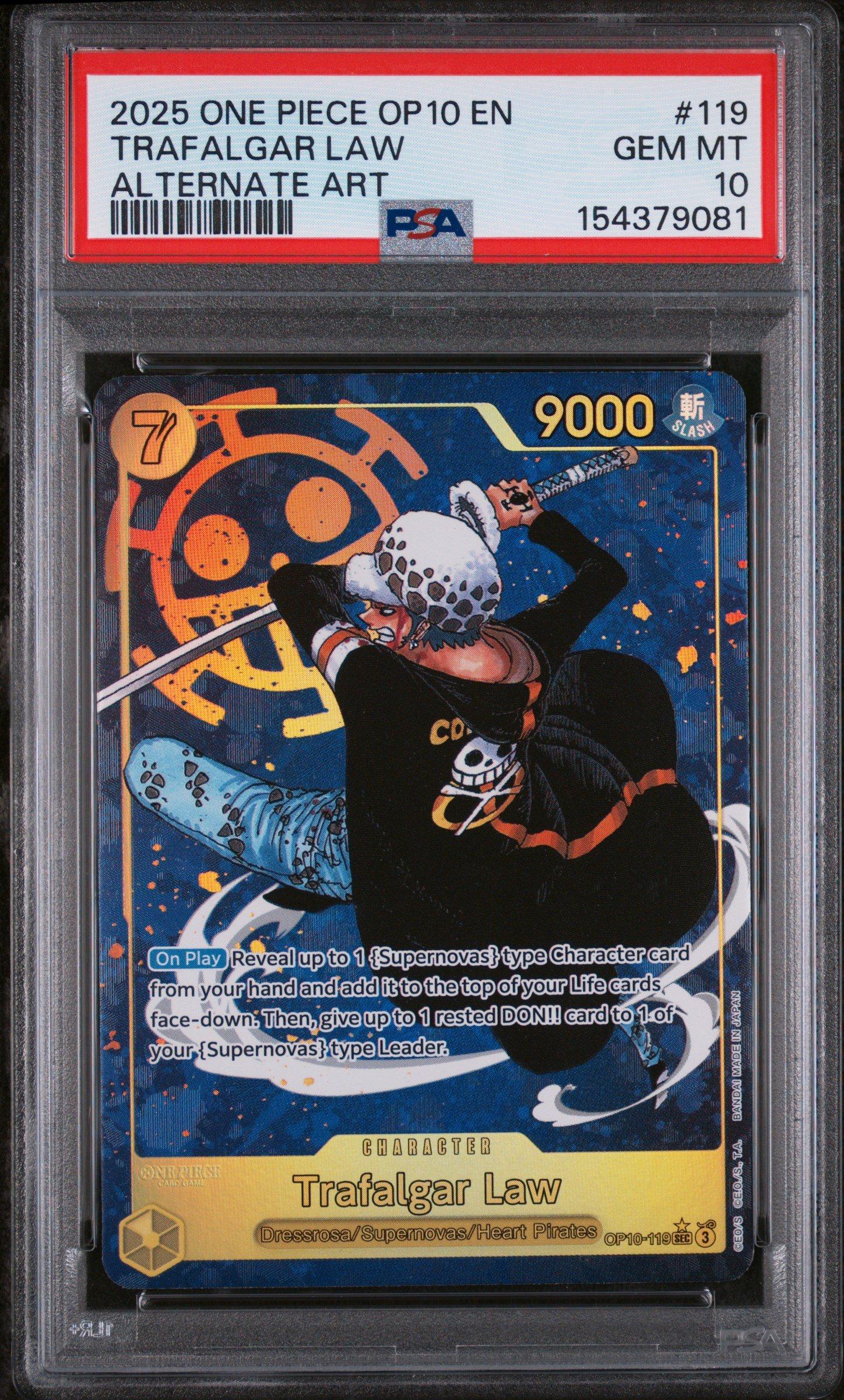 2025 One Piece Op10-royal Blood 119 Trafalgar Law Alternate Art