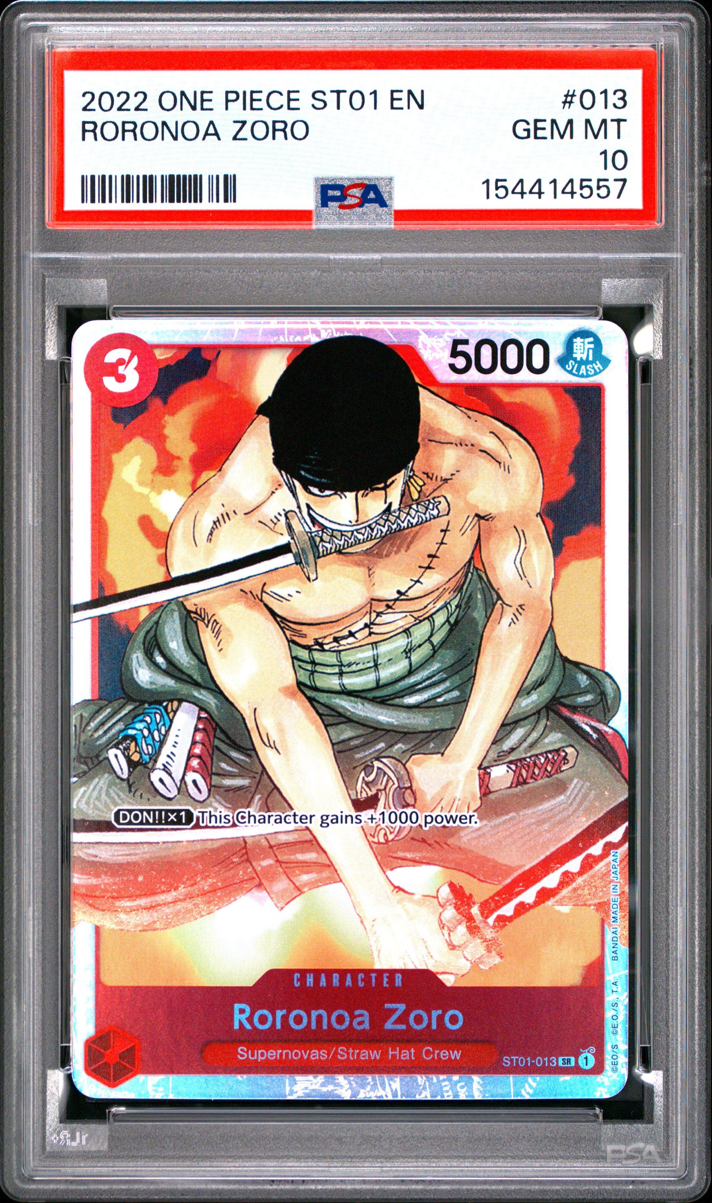 2022 One Piece Starter Deck St01-straw Hat Crew 013 Roronoa Zoro