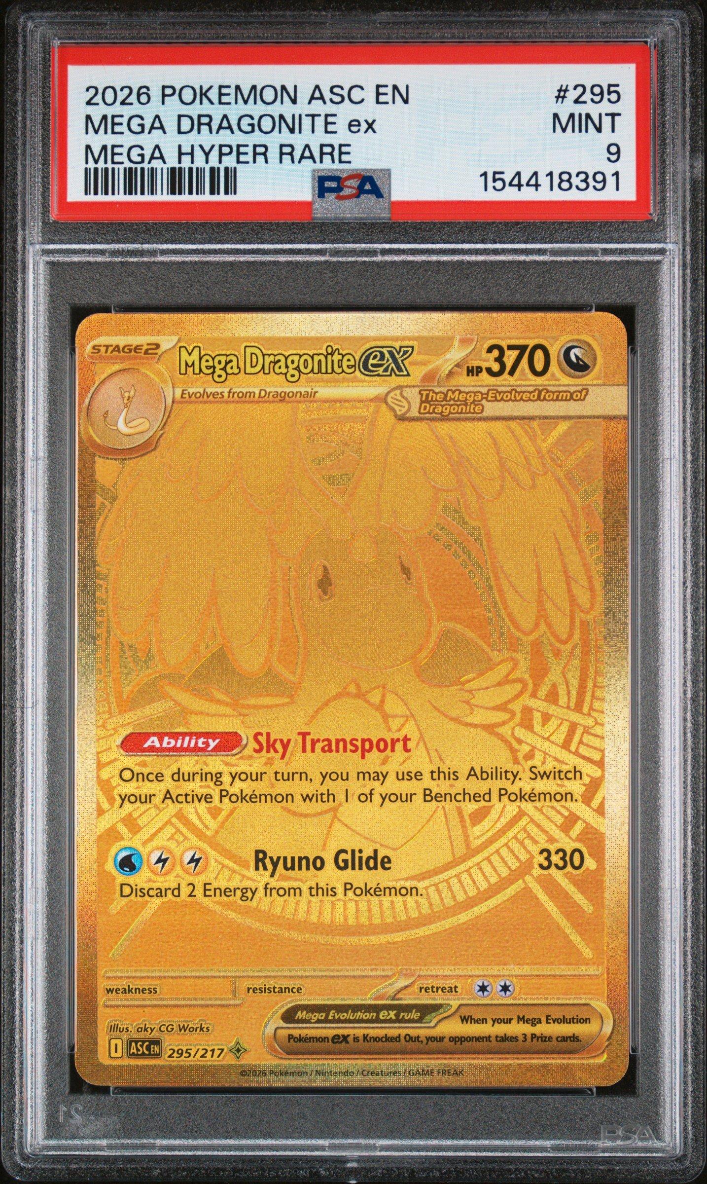 pokemon dragonite ex gold card Mega Dragonite ex #295 Prices | Pokemon Ascended Heroes