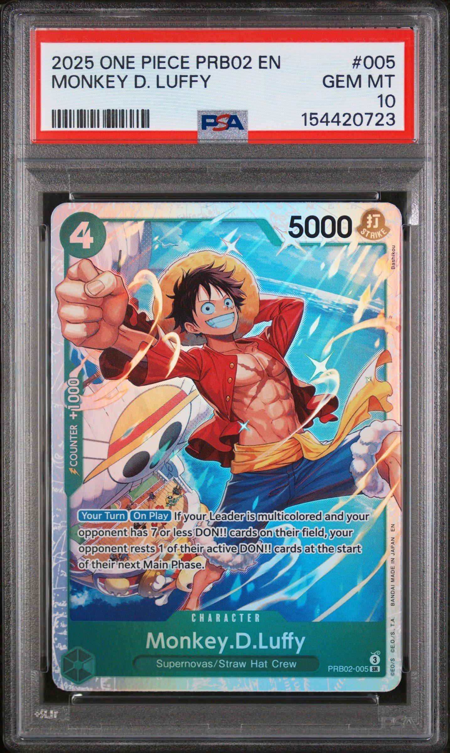 2025 One Piece Prb02-premium Booster -one Piece Card The Best- Vol