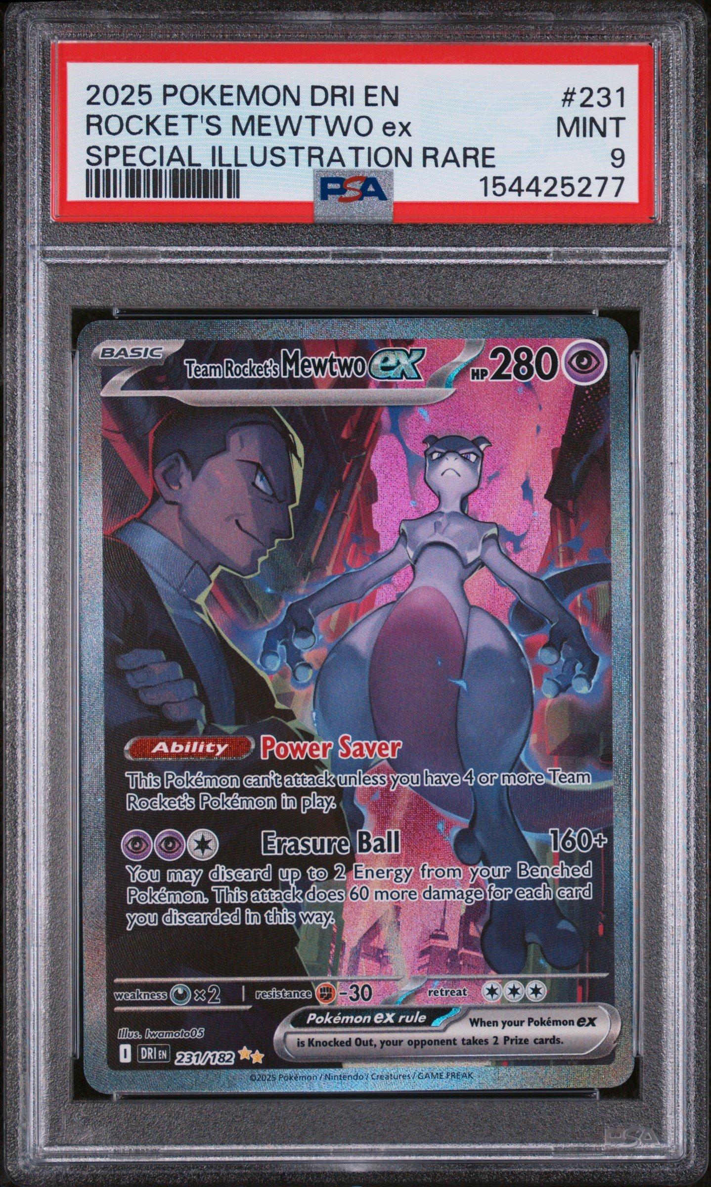 2025 Pokemon Dri En-destined Rivals 231 Team Rocket's Mewtwo Ex