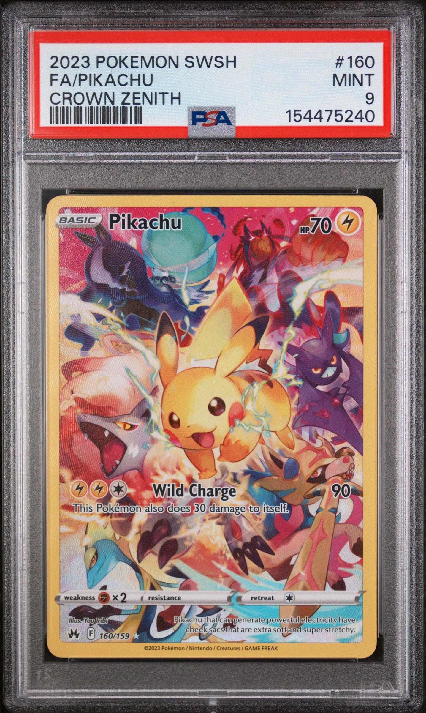 2023 ピカチュウ PSA 9 2023 Pokemon Sword And Shield Crown Zenith 160 Full Art/pikachu