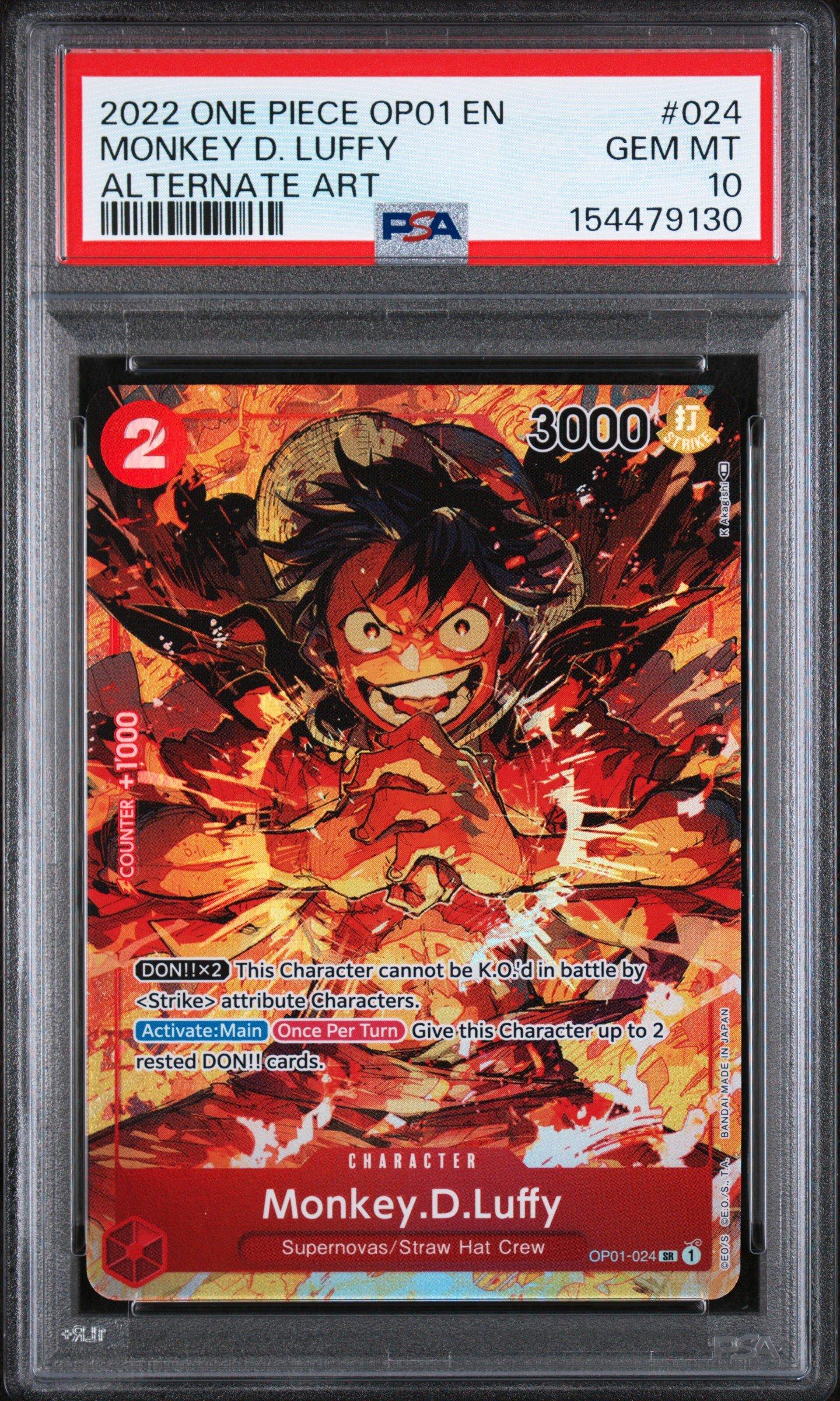 2022 One Piece Op01-romance Dawn 024 Monkey D. Luffy Alternate Art