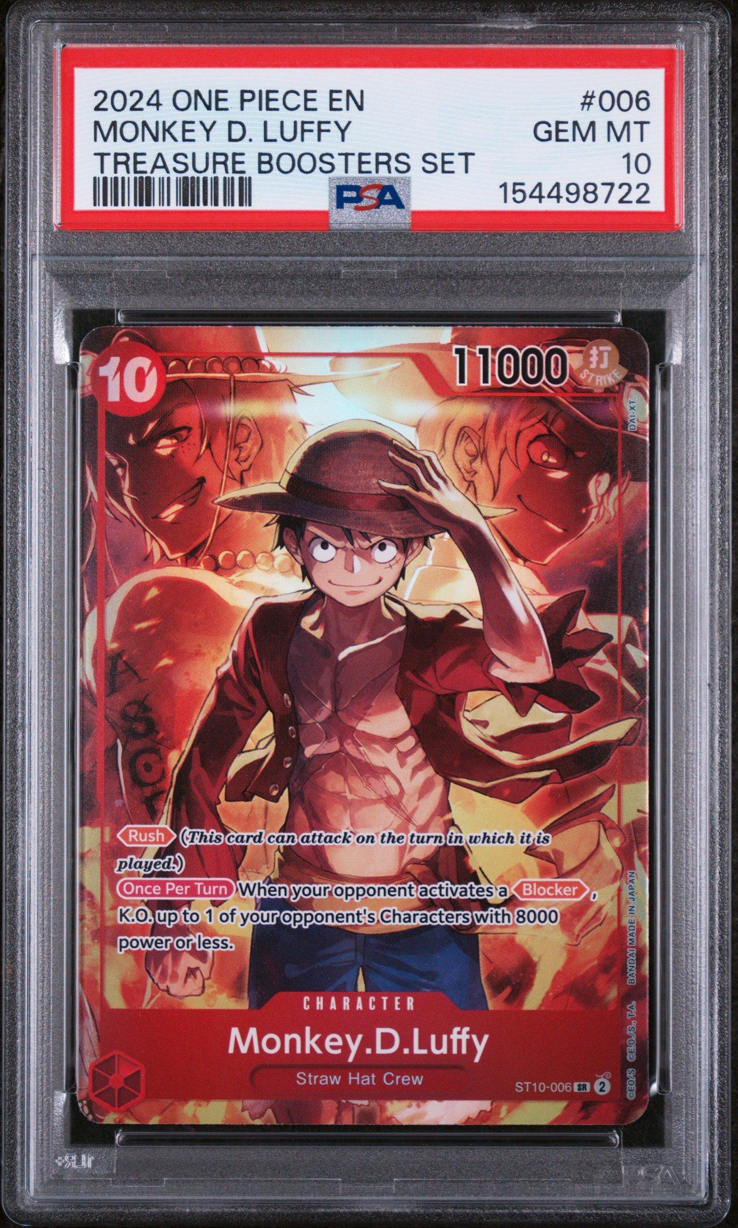 2024 One Piece Promos 006 Monkey D. Luffy Treasure Boosters Set