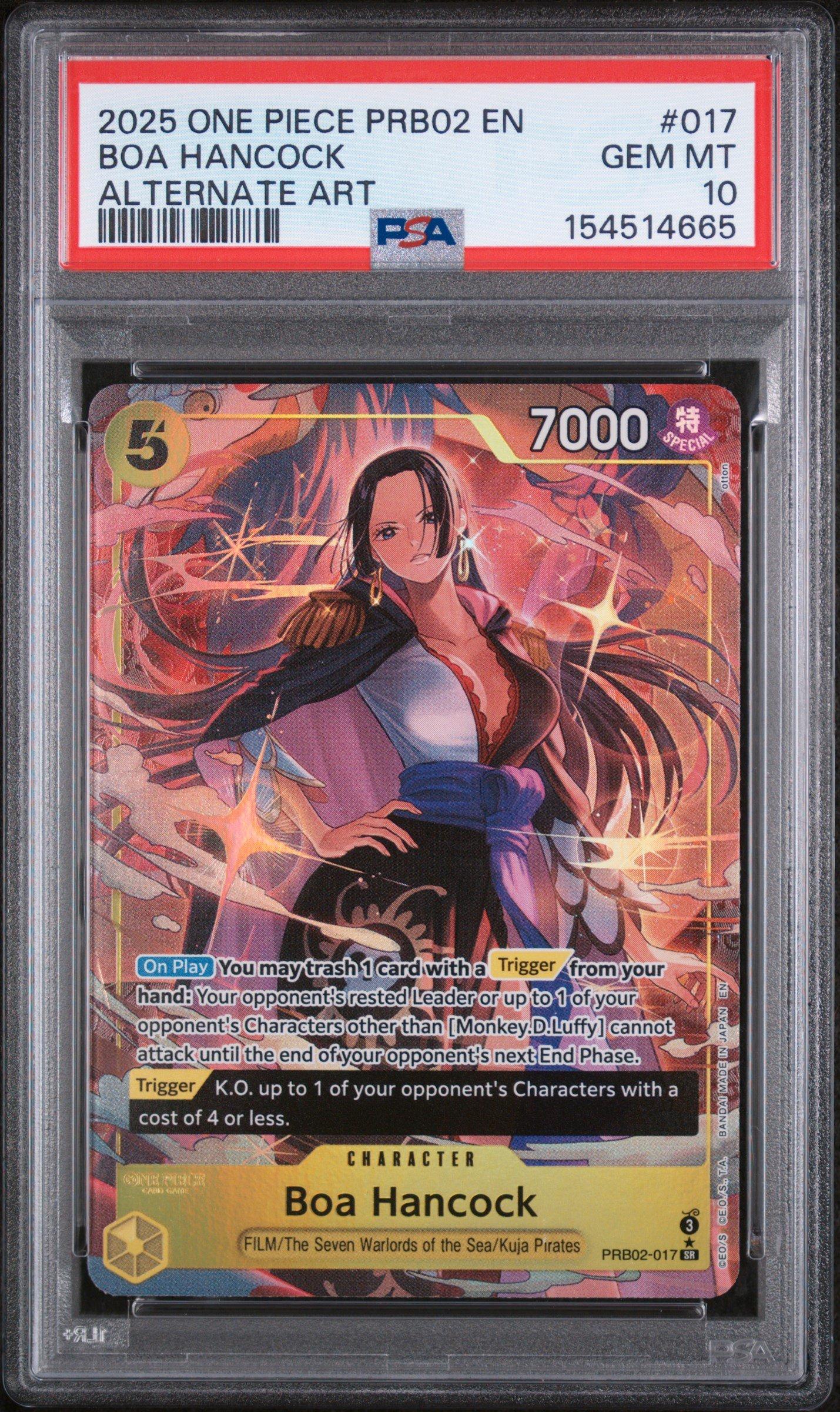 CGC GEM MINT 10 PSA10相当 ボア・ハンコック Boa Hancock PRB02-017