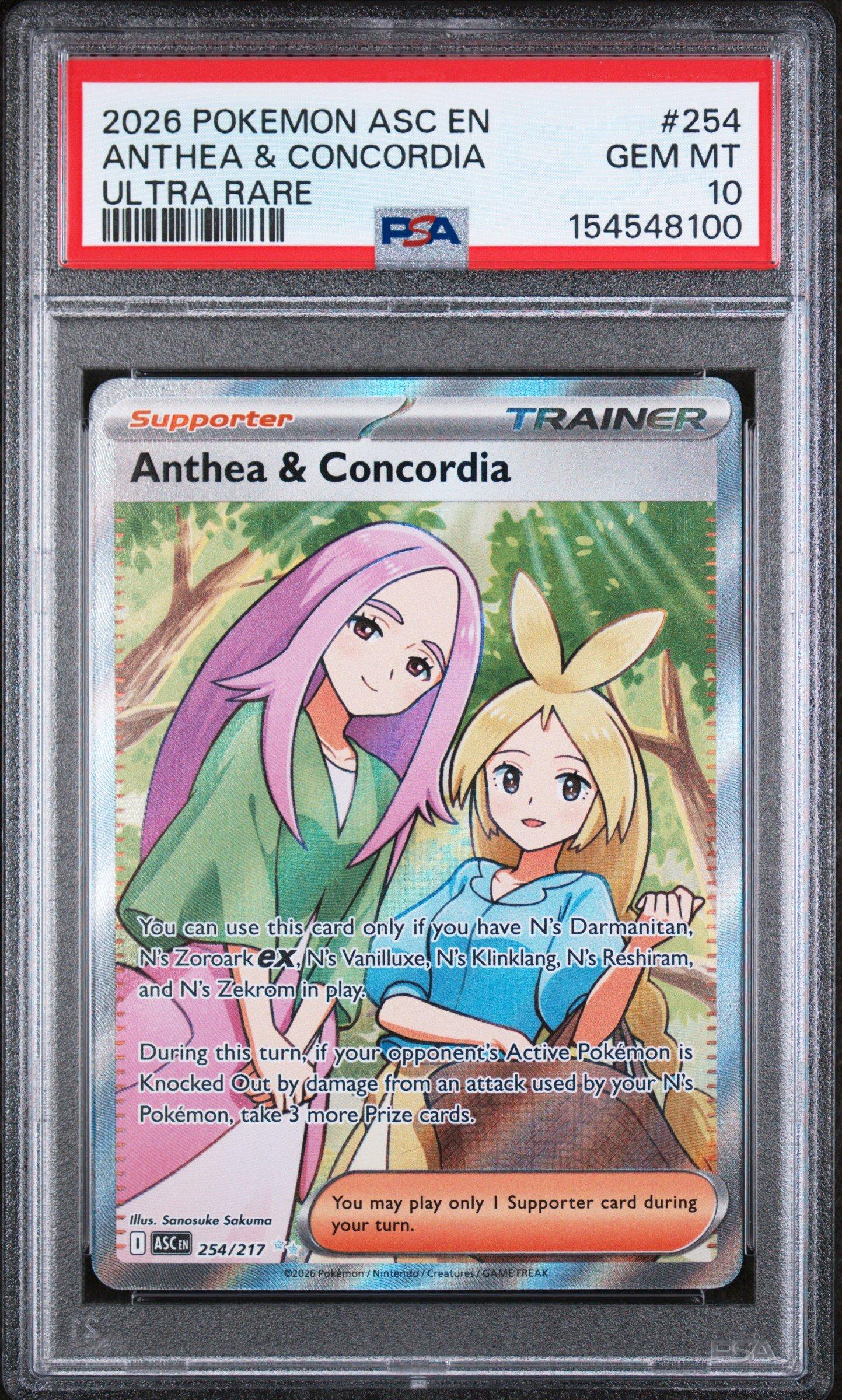 2026 Pokemon Asc En-ascended Heroes 254 Anthea & Concordia Ultra