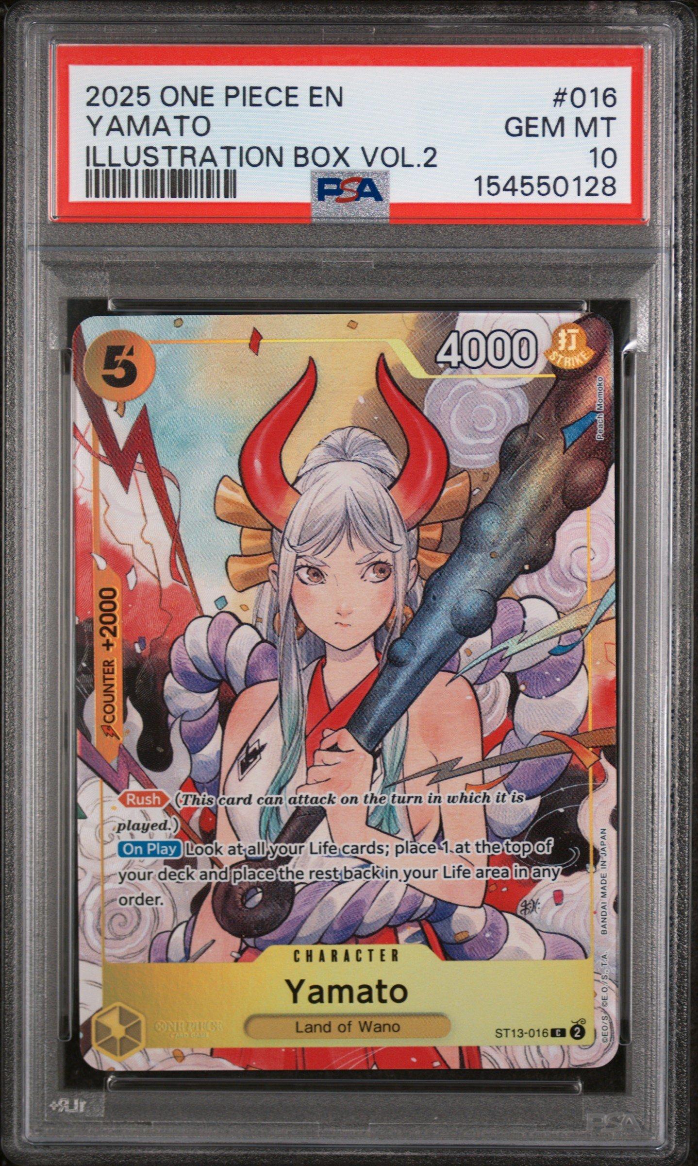 2025 One Piece Promos 016 Yamato Illustration Box Vol.2 PSA 10