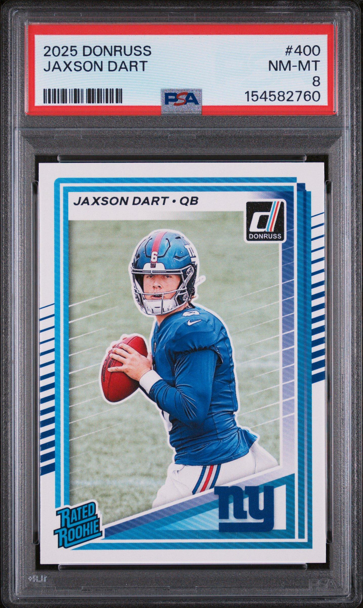 2025 Panini Donruss 400 Jaxson Dart PSA 8 Graded Card | GameStop