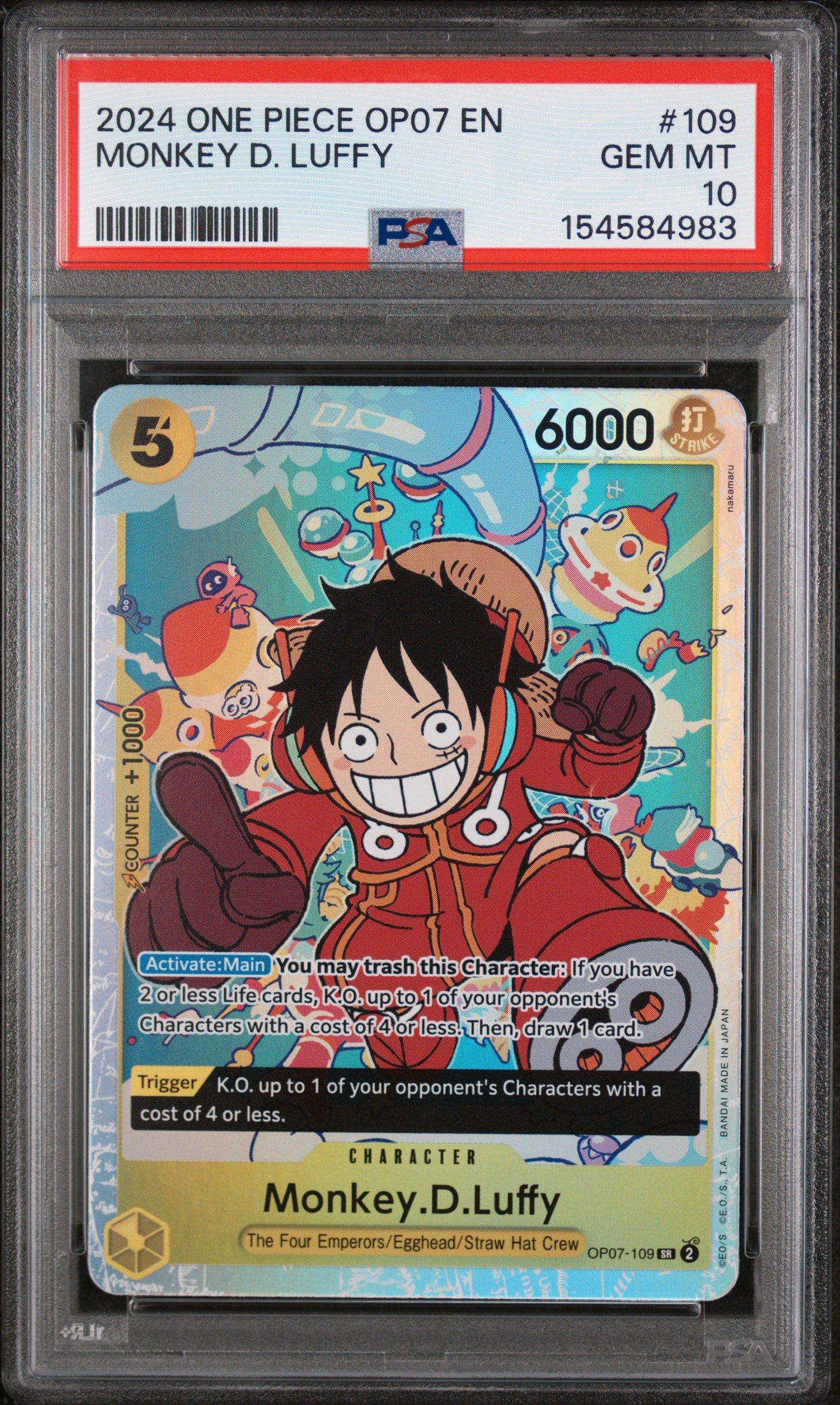 2024 One Piece Op07-500 Years In The Future 109 Monkey D. Luffy