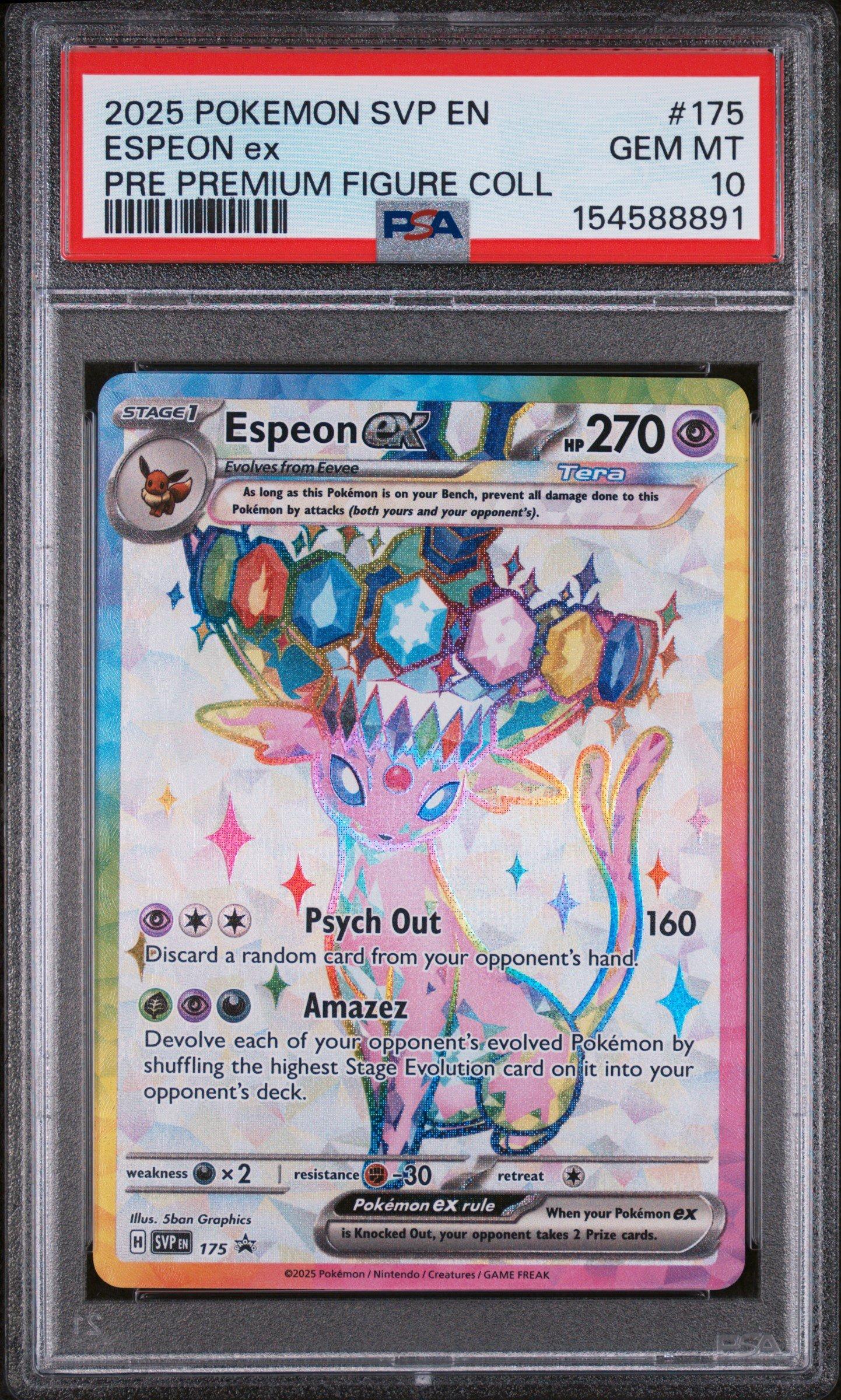 2025 Pokemon Svp En-sv Black Star Promo 175 Espeon Ex Prismatic