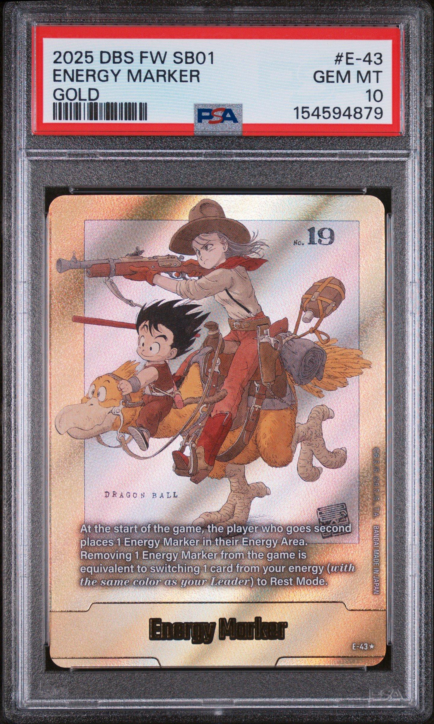 2025 DBS FW SB01 JP エネルギーマーカー ゴールド 2025 Dragon Ball Super Card Game Fusion World Manga Booster 01 E