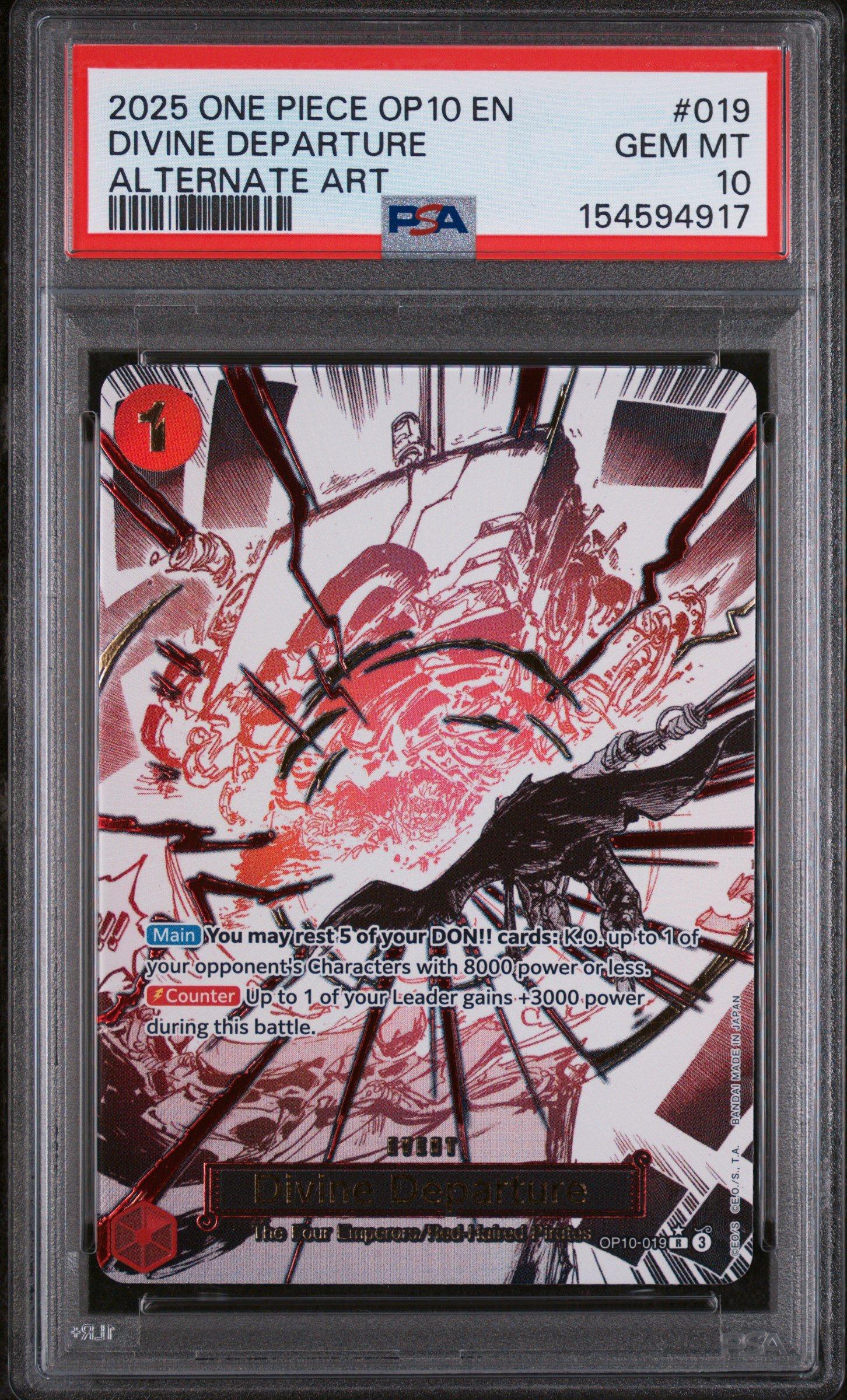 2025 One Piece Op10-royal Blood 019 Divine Departure Alternate Art