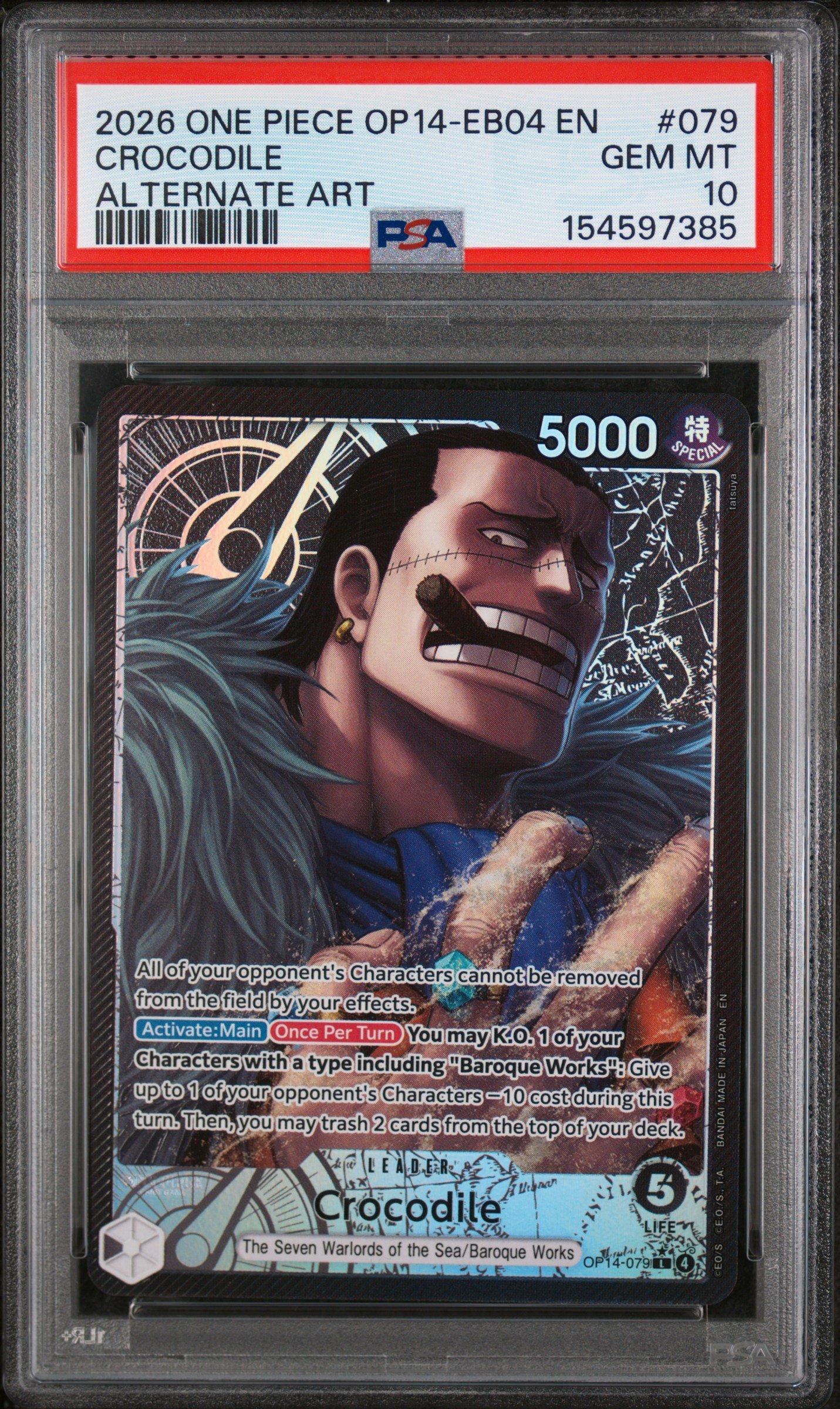 2026 One Piece Op14-eb04-the Azure Sea's Seven 079 Crocodile