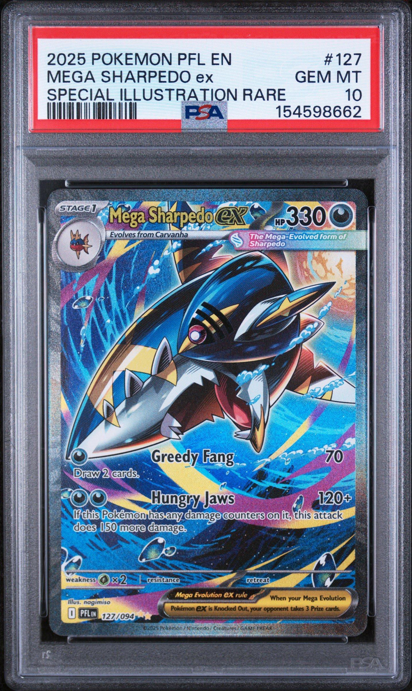 psa graded jumbo pokemon cards Flareon VMAX Beckett CGC | Extended Art Display Case for Card 2025 Pokemon Pfl En-phantasmal Flames
