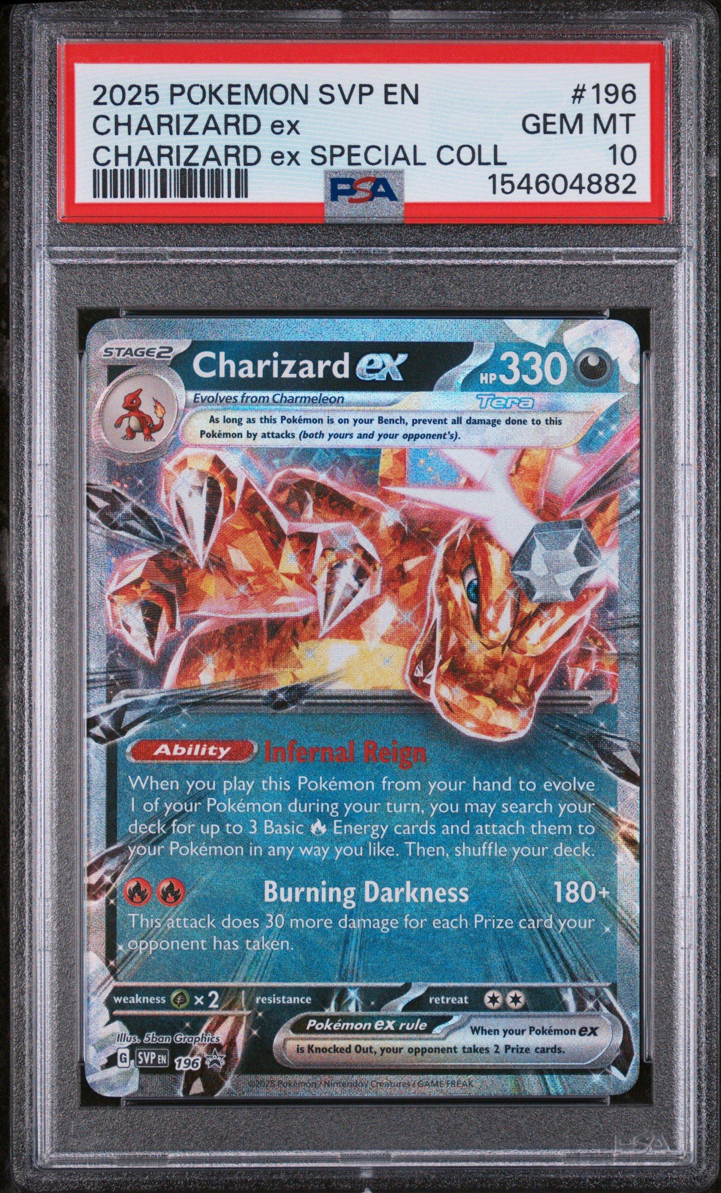 2025 Pokemon Svp En-sv Black Star Promo 196 Charizard Ex Charizard