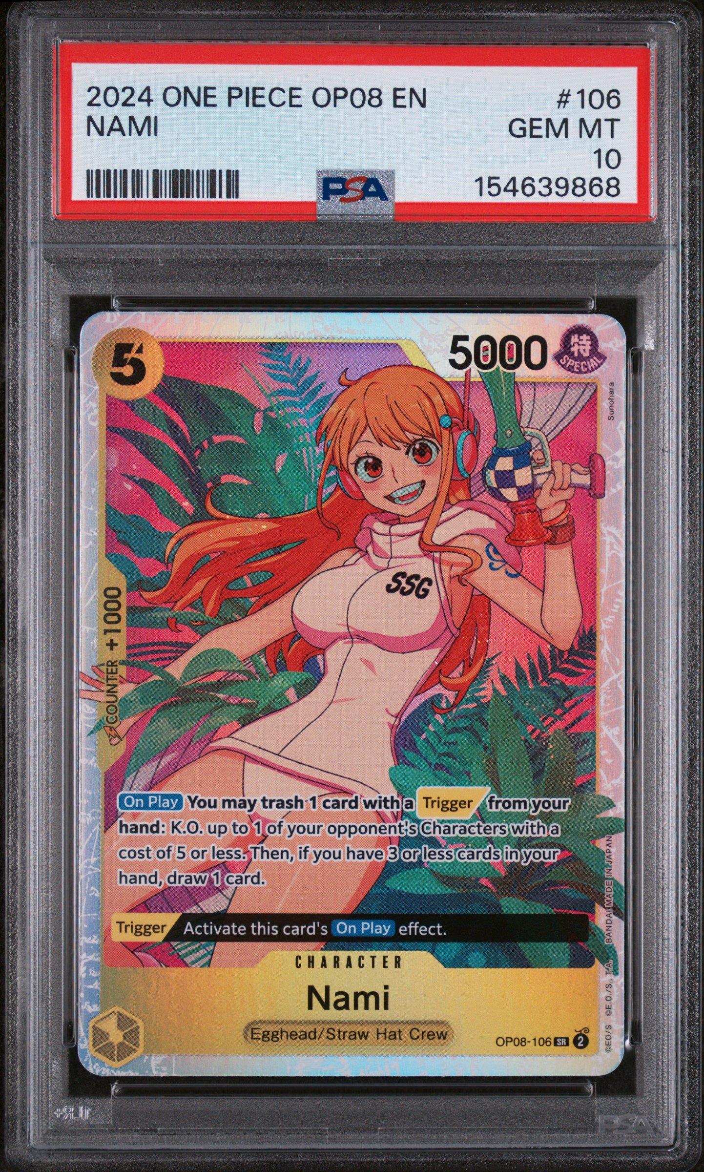 2025 ONE PIECE OP14 JP バギー PSA10 2025 One Piece Japanese Op14-the Azure Sea's Seven 051 Buggy 3rd