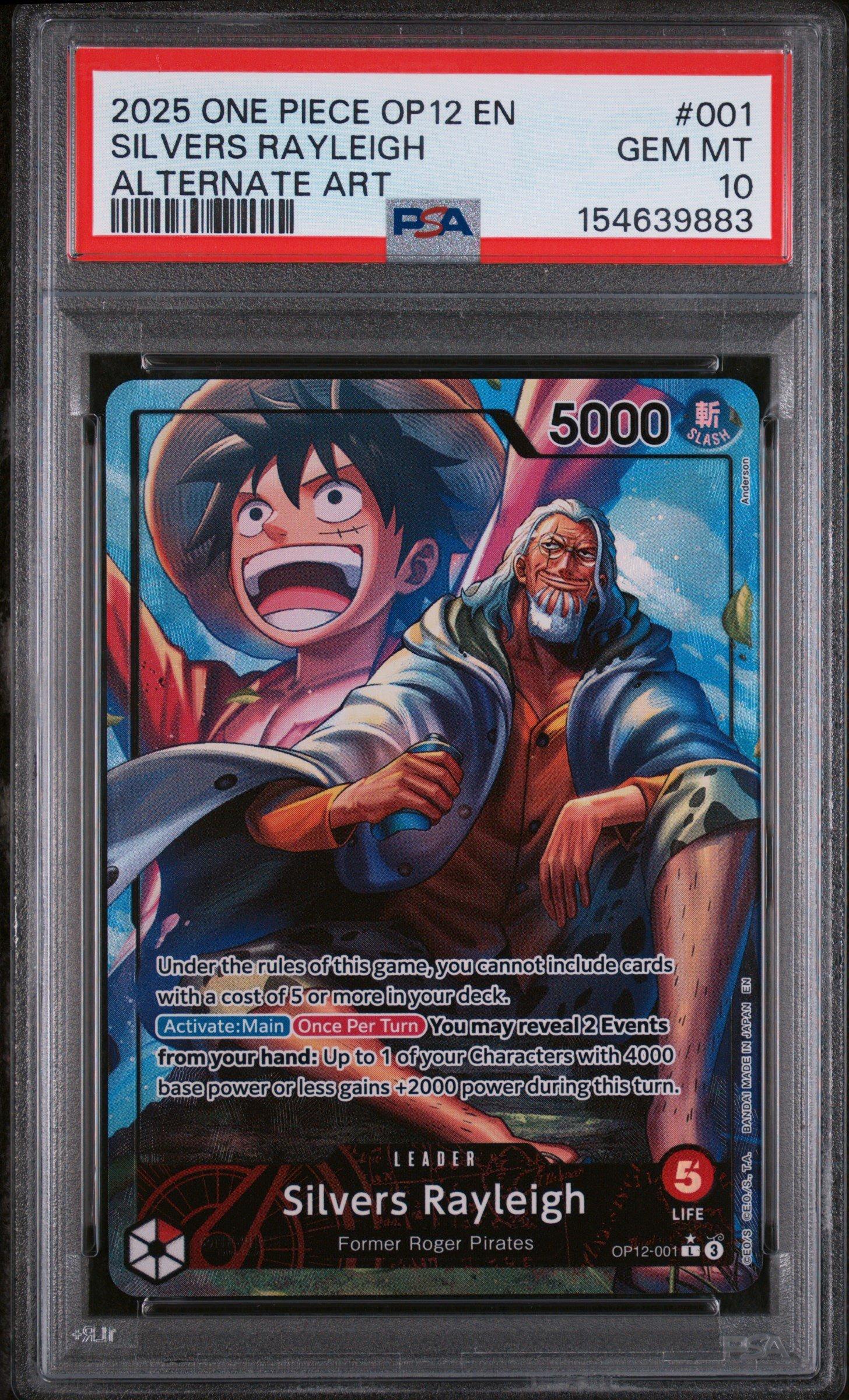 2025 ONE PIECE OP14 JP バギー PSA10 2025 One Piece Japanese Op14-the Azure Sea's Seven 051 Buggy 3rd