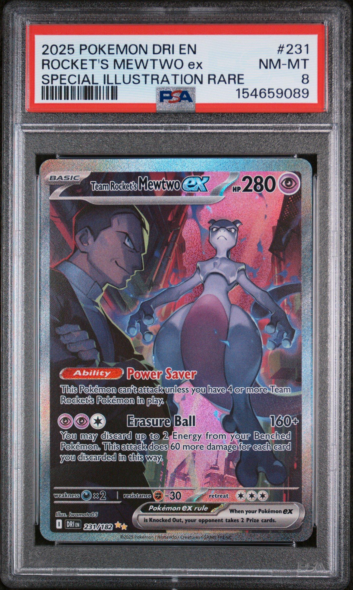 2025 Pokemon Dri En-destined Rivals 231 Team Rocket's Mewtwo Ex