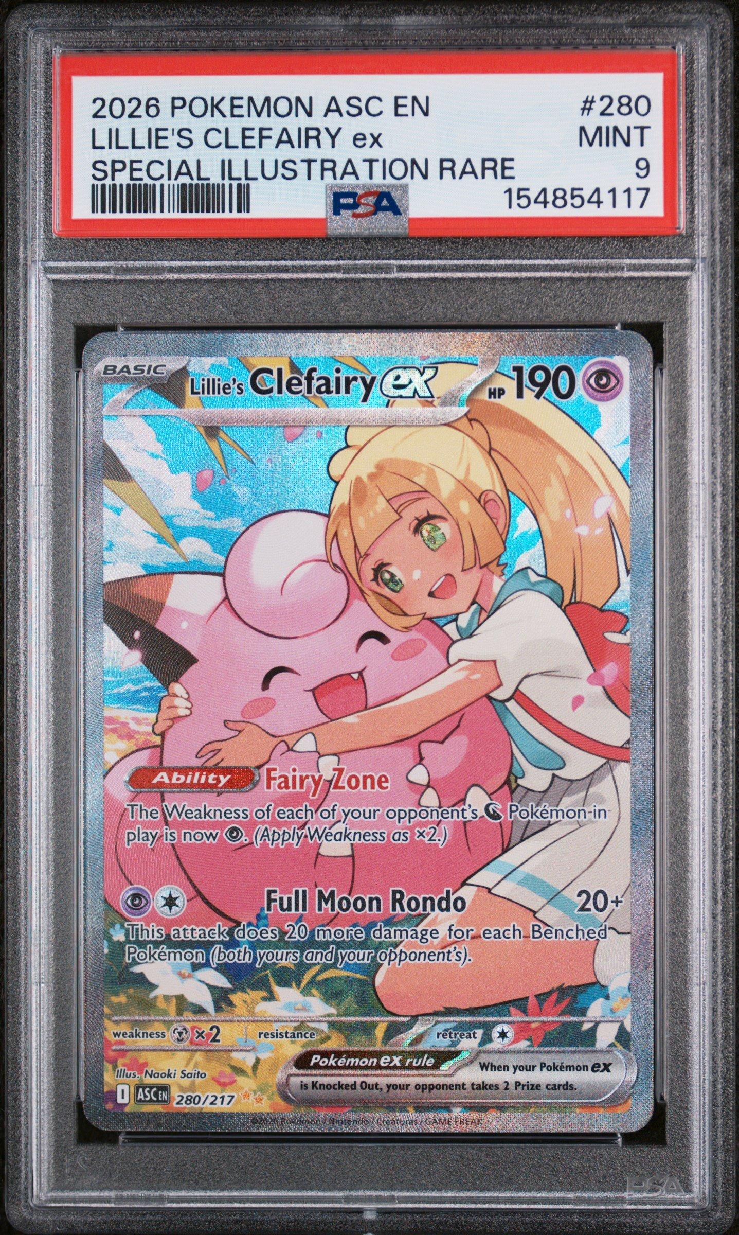 2026 Pokemon Asc En-ascended Heroes 280 Lillie's Clefairy Ex