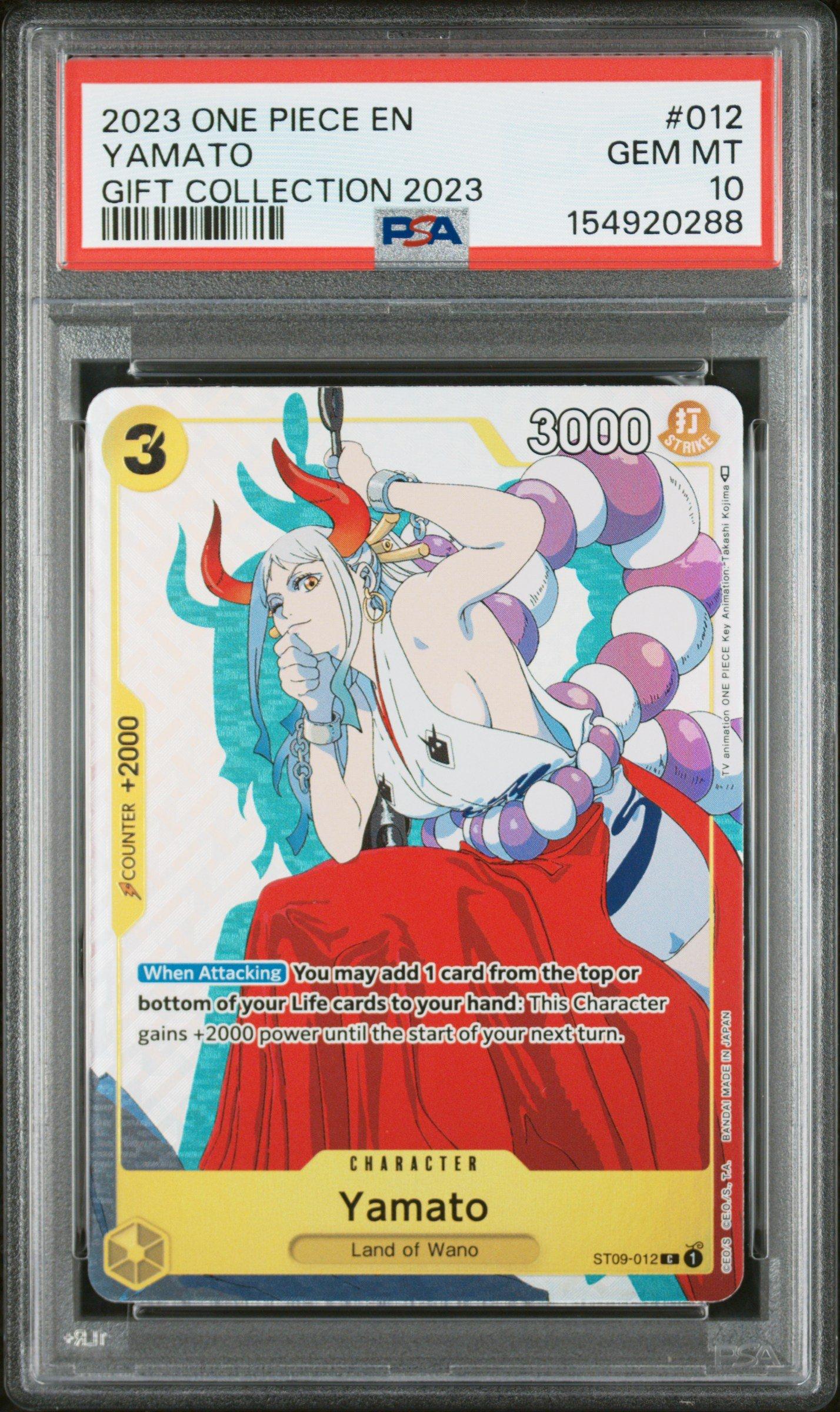 ✳︎PSA10✳︎GEM MT ヤマト L 限定プロモ　2023年　ジャンプ 2023 One Piece Gift Collection 2023 012 Yamato PSA 10 Graded Card